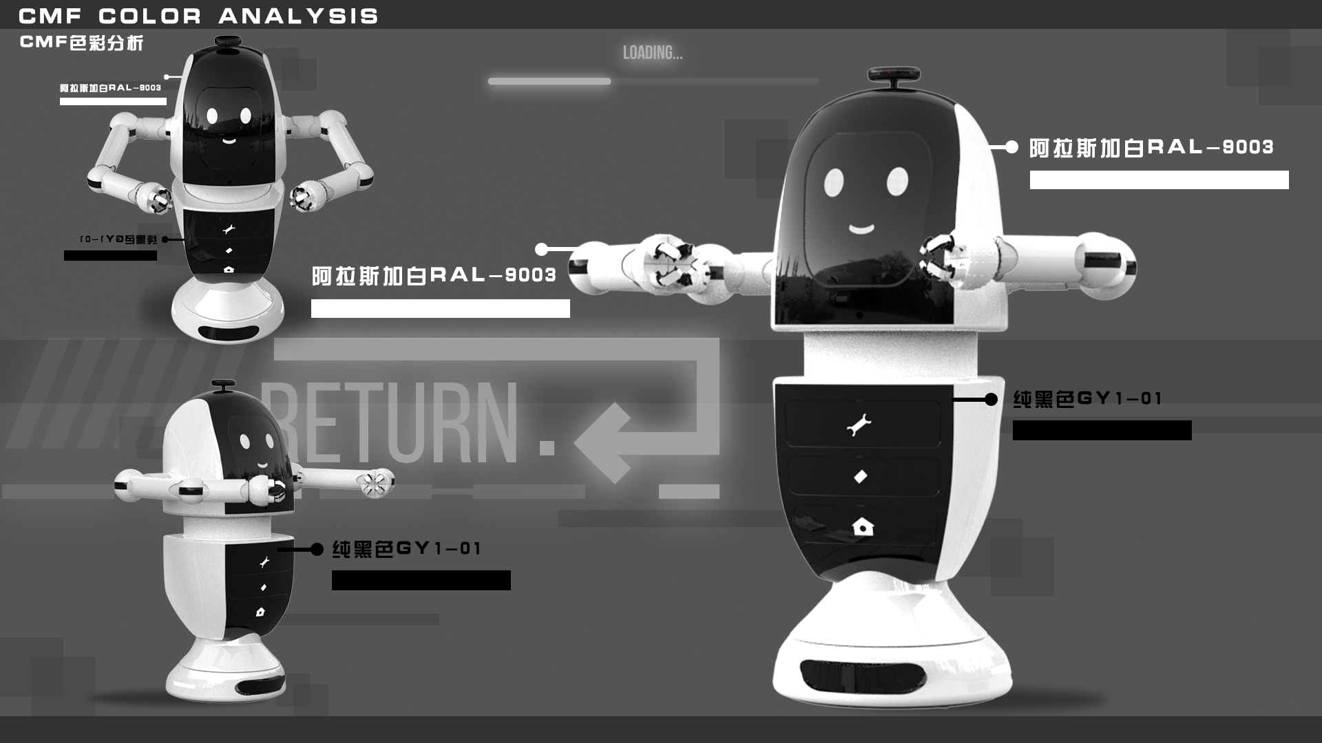 AI intelligent robot，product design，interactive，Service robot，
