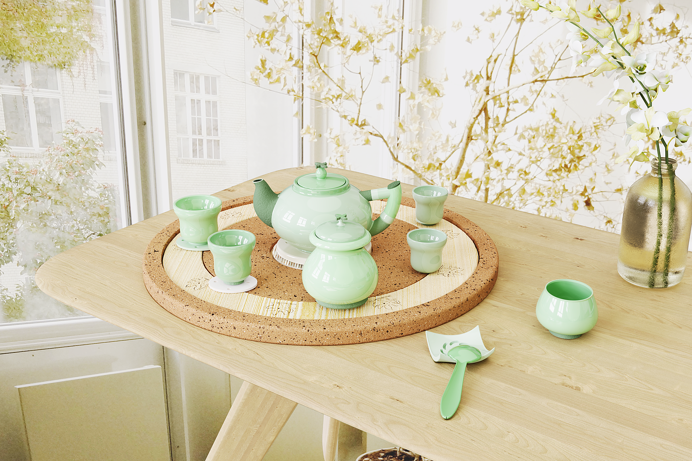 tea set，Cultural creation，Henan culture，