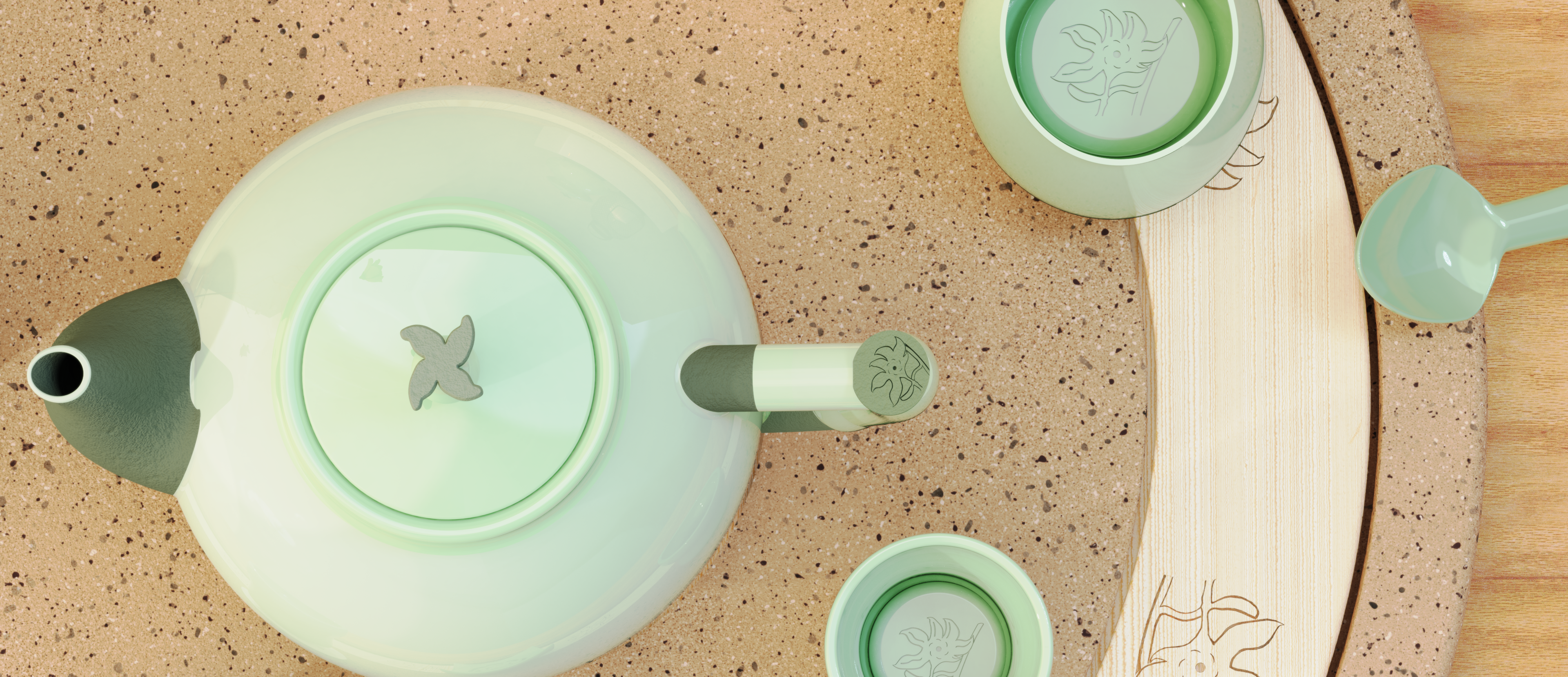 tea set，Cultural creation，Henan culture，