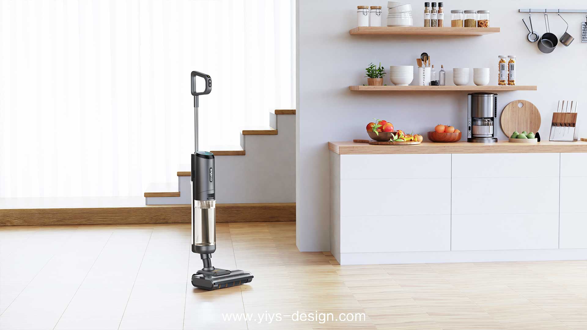 Intelligent washing machine，product design，household electrical appliances，Vacuuming，clean，Mopping machine，Different element design，