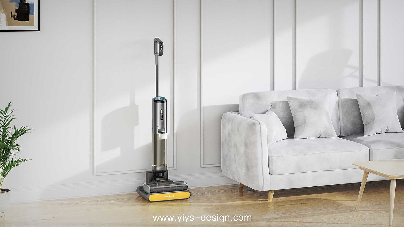 Intelligent washing machine，product design，household electrical appliances，Vacuuming，clean，Mopping machine，Different element design，