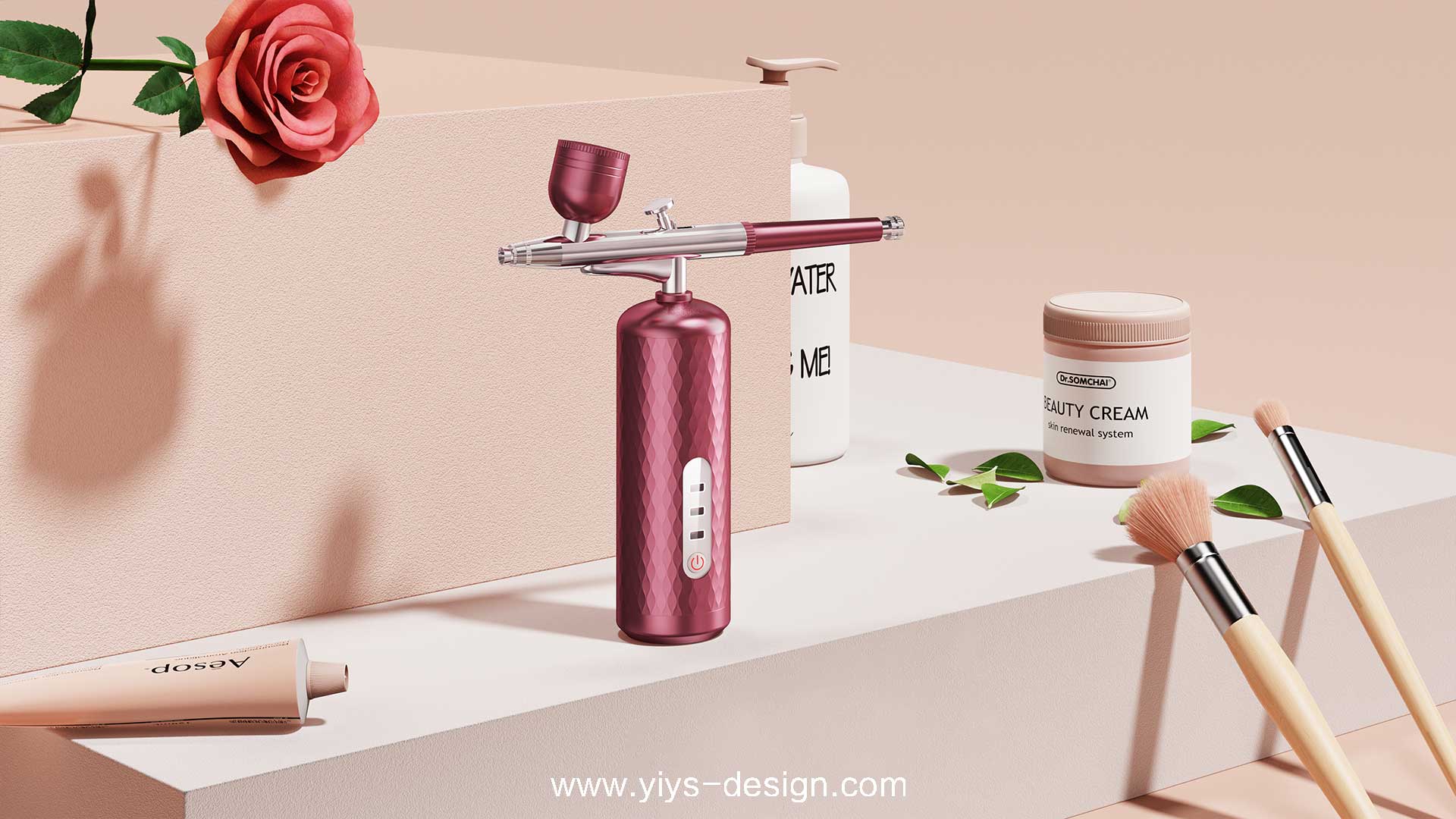 Product appearance，cosmetology，Replenishment，Different element design，