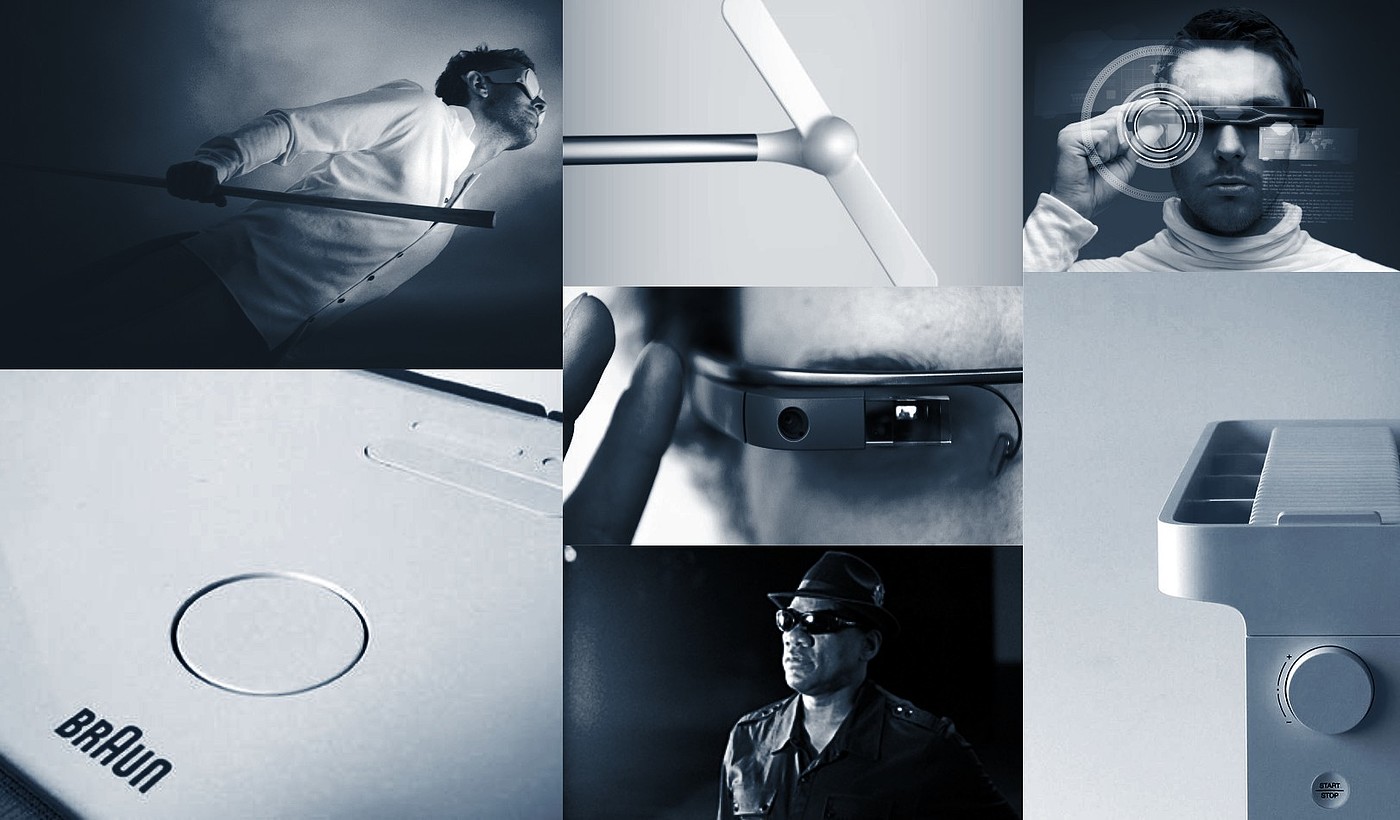 Special glasses for the blind，Interaction design，intelligence，sketch，