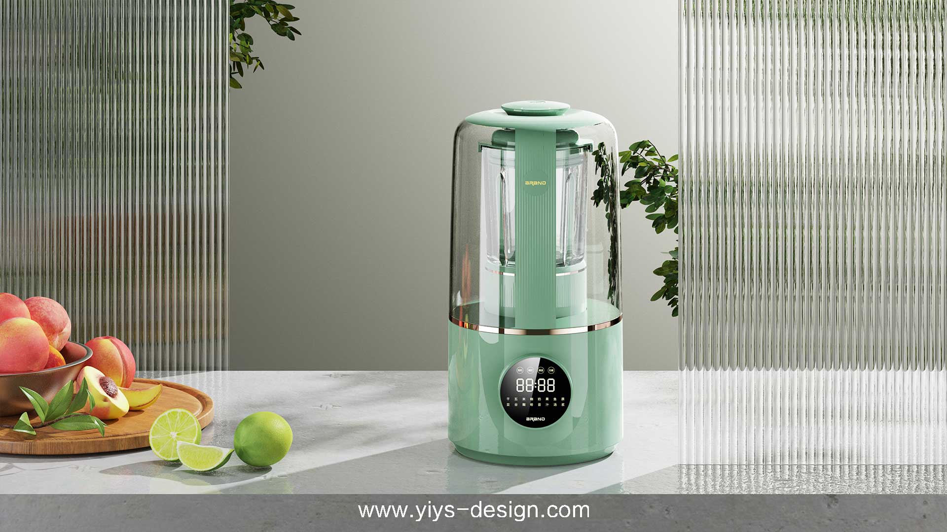 Small appliances appearance，Wall breaker，Different element design，