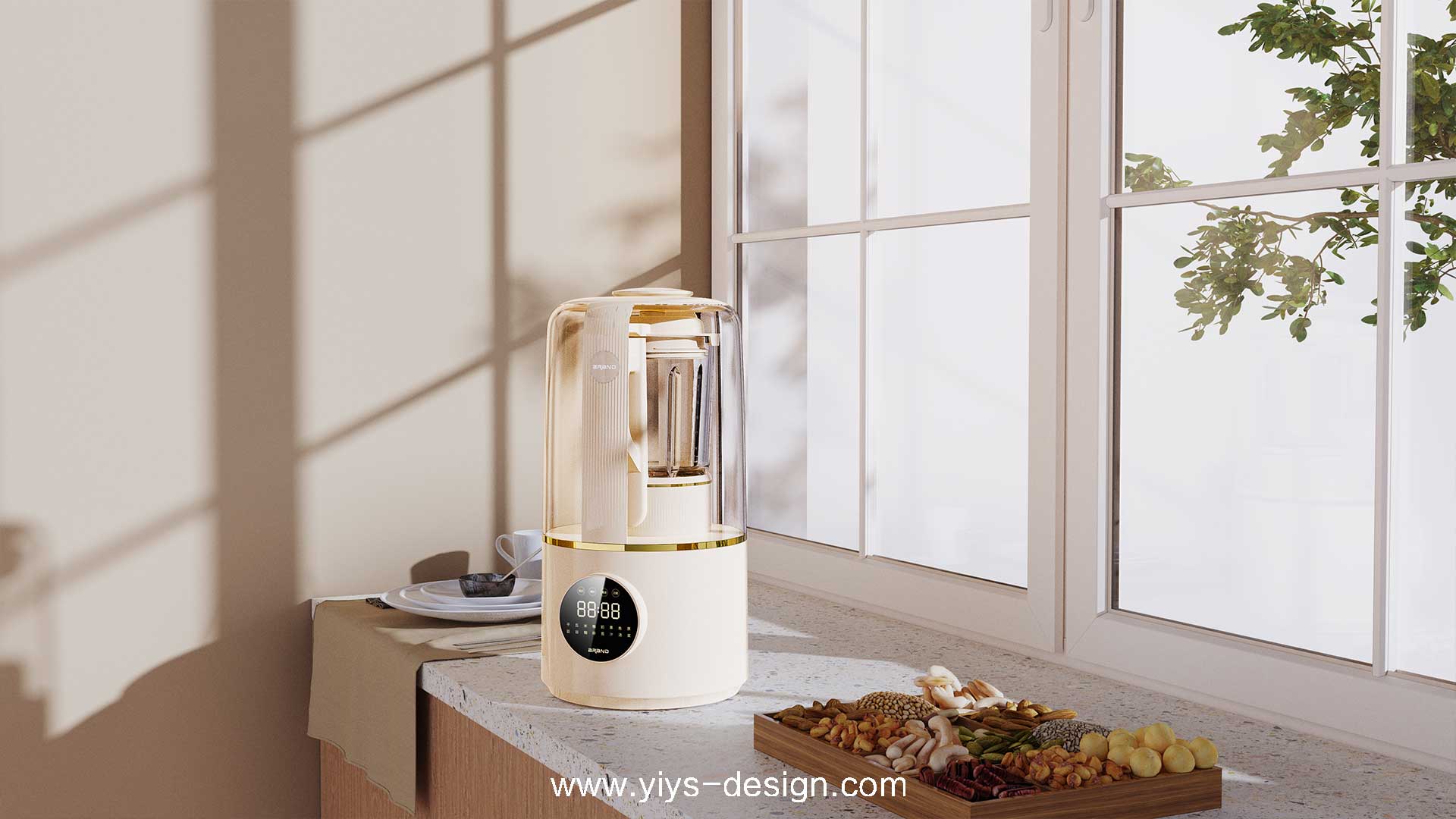 Small appliances appearance，Wall breaker，Different element design，