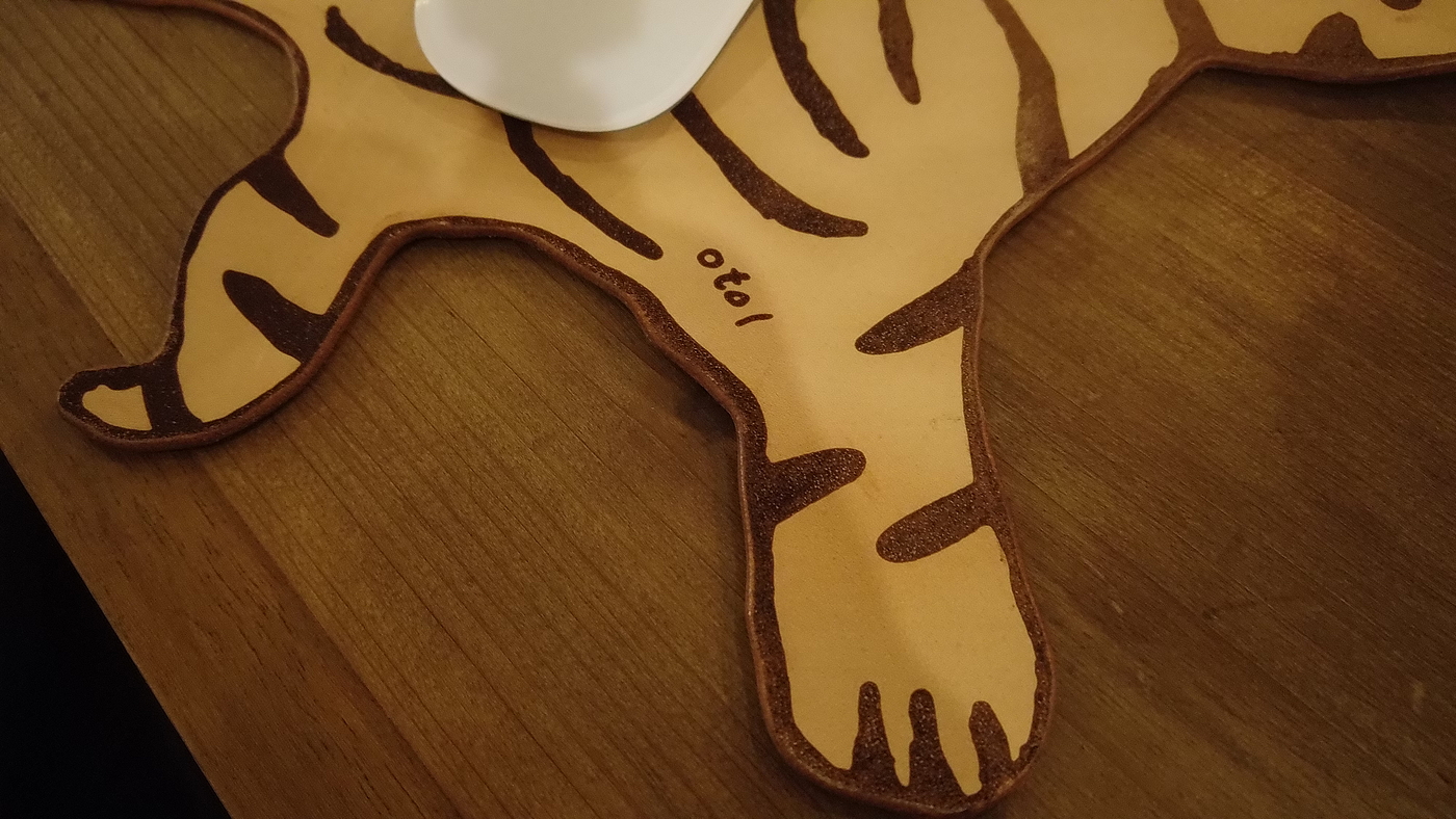 Mouse pad, cowhide, vegetable tanned leather, creative, design，