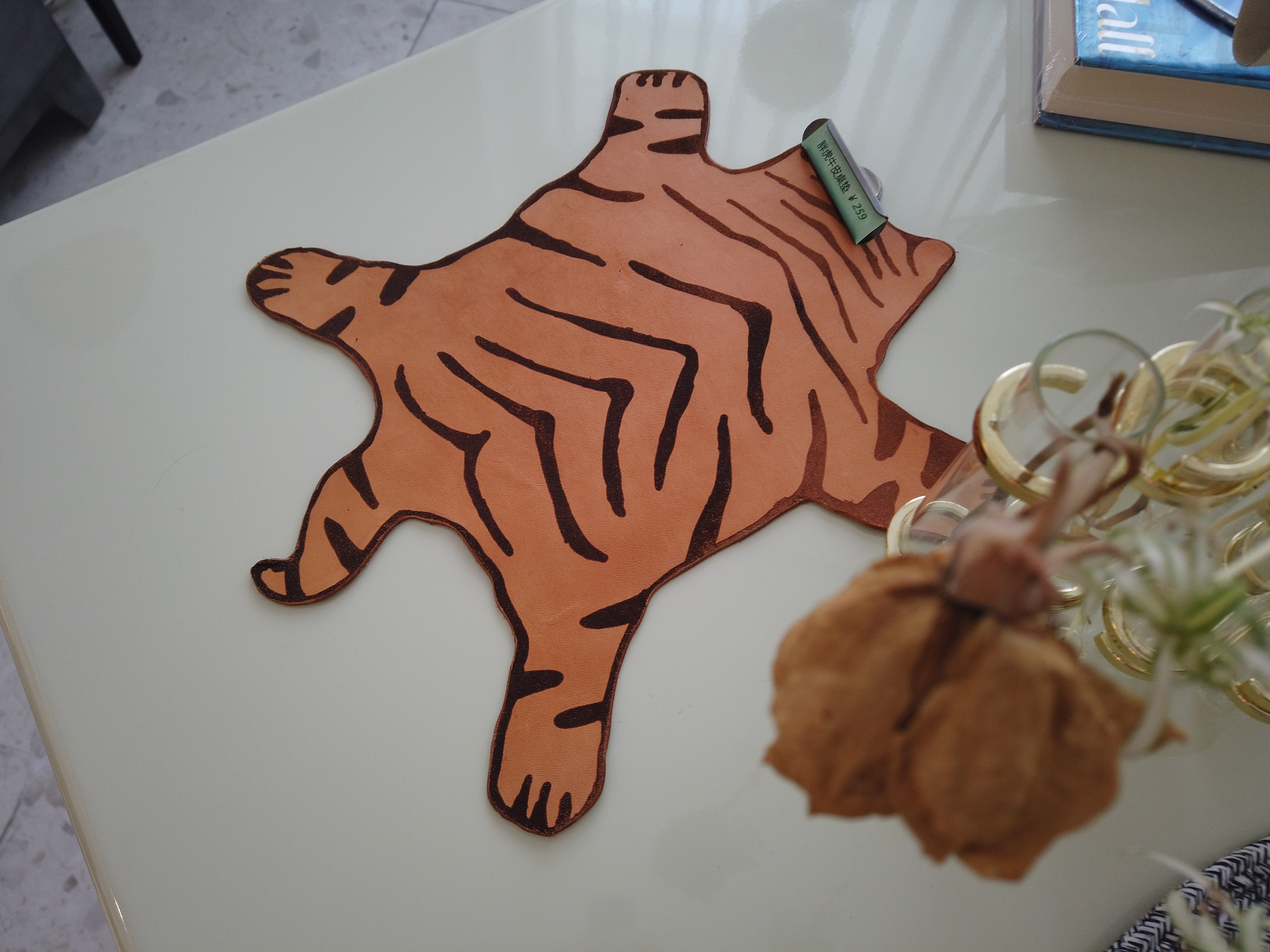 Mouse pad, cowhide, vegetable tanned leather, creative, design，