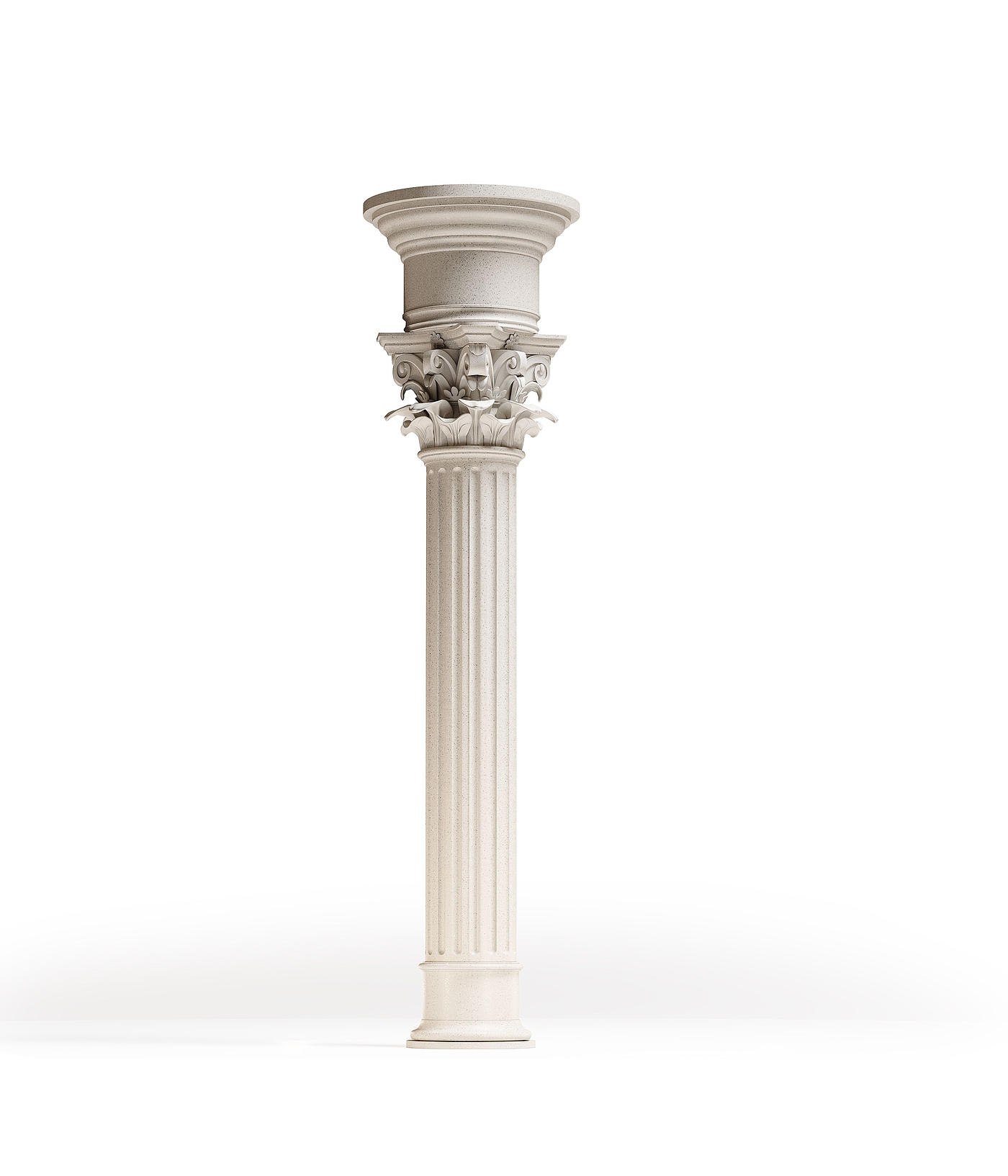 Roman column，3D modeling，Rendering，