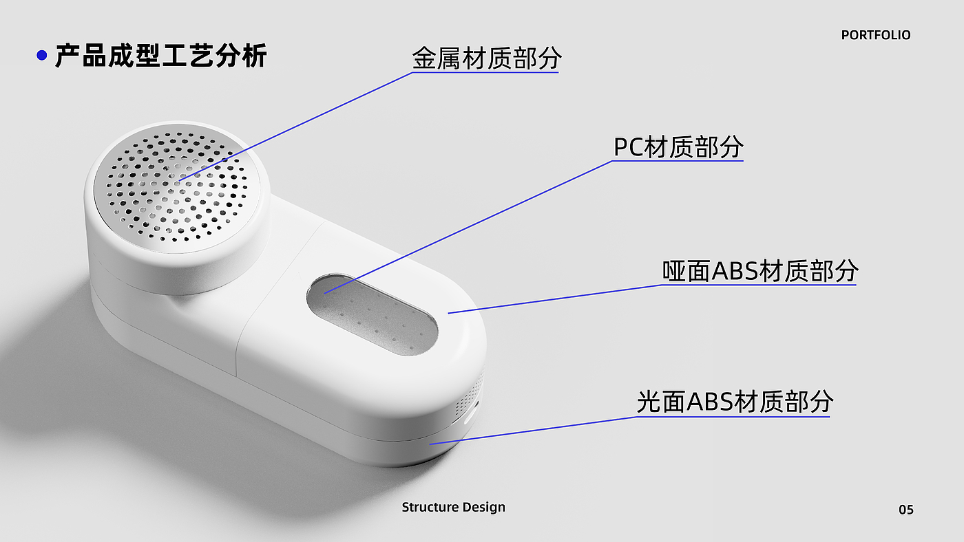 Structural design，Creo modeling，Home appliance design，Material Process，