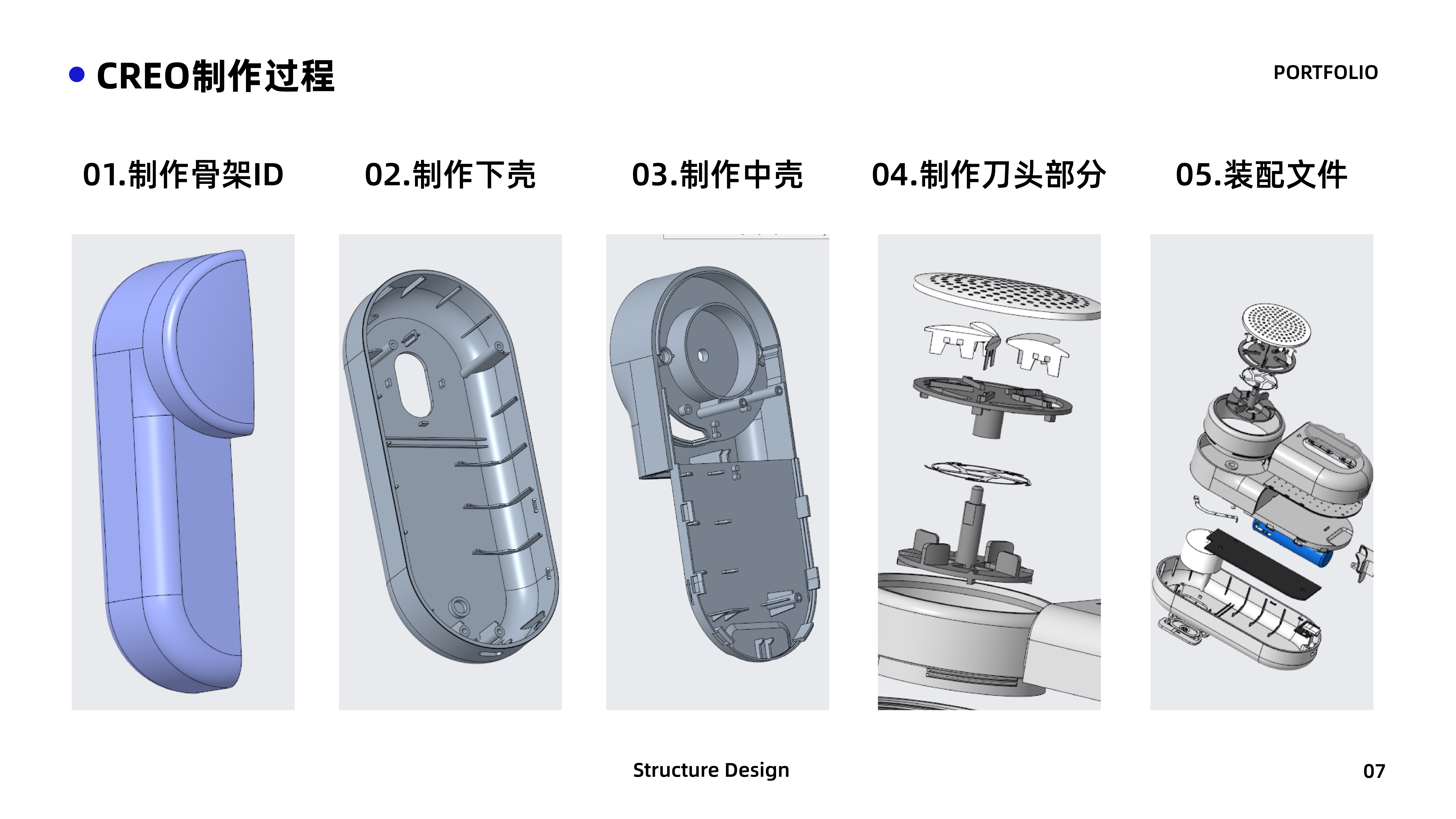 Structural design，Creo modeling，Home appliance design，Material Process，
