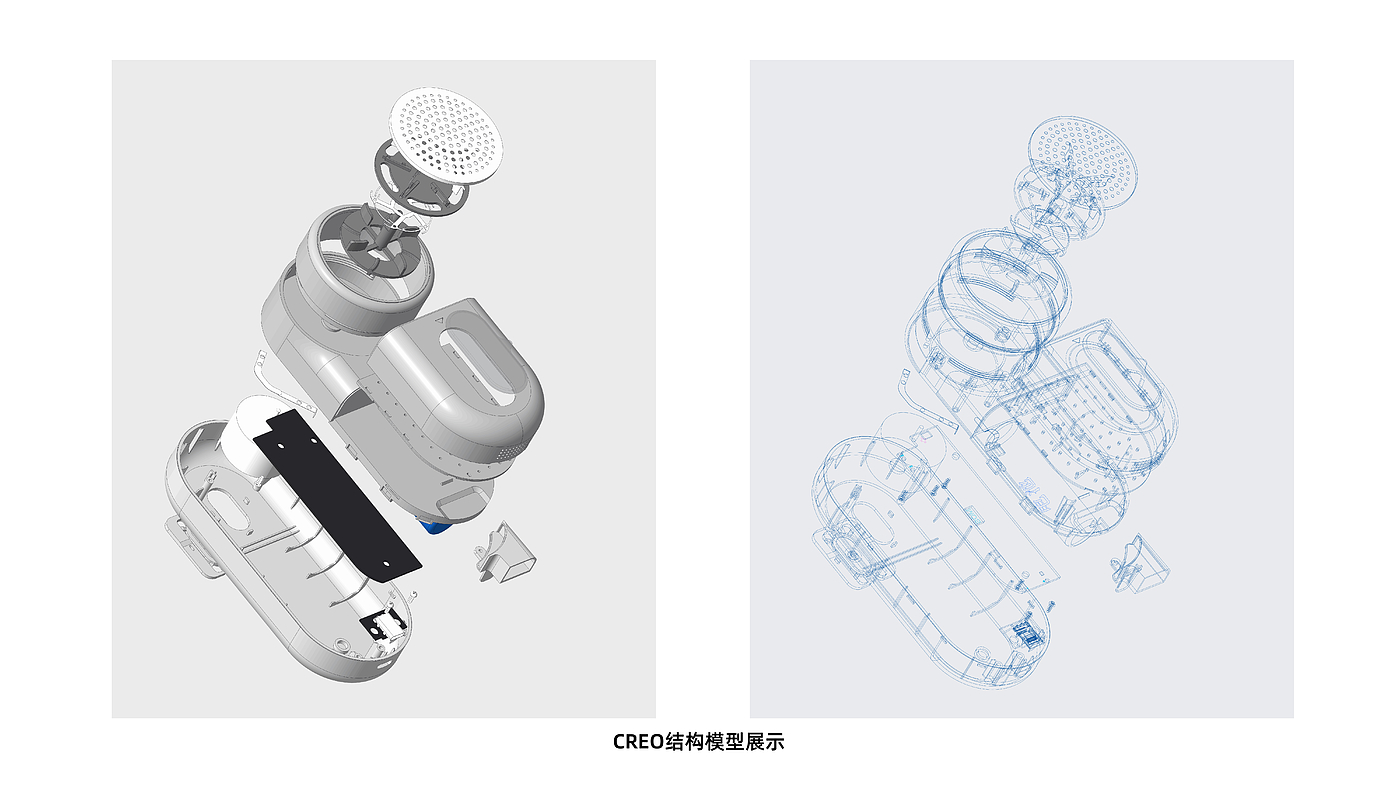 Structural design，Creo modeling，Home appliance design，Material Process，