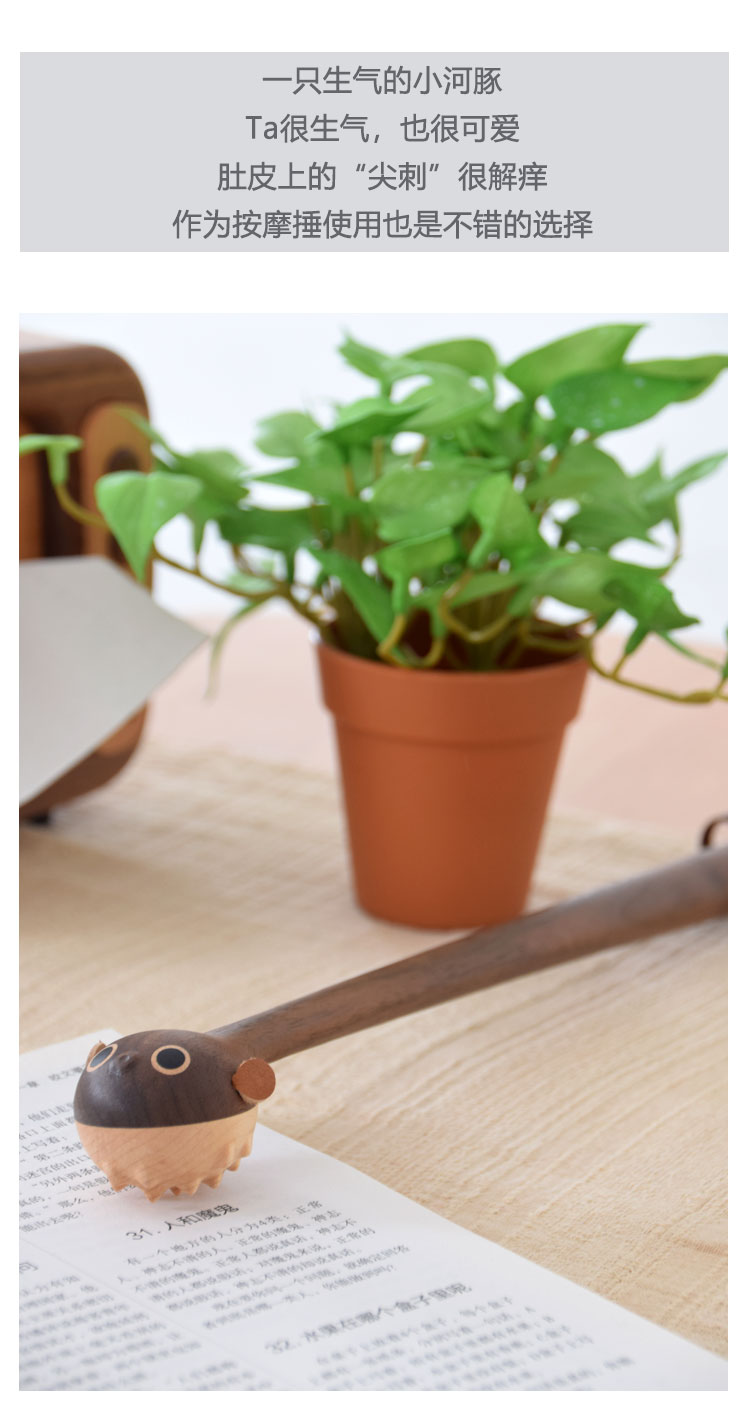 Original design，Wood Crafts，lovely，adorkable，Puffer fish，