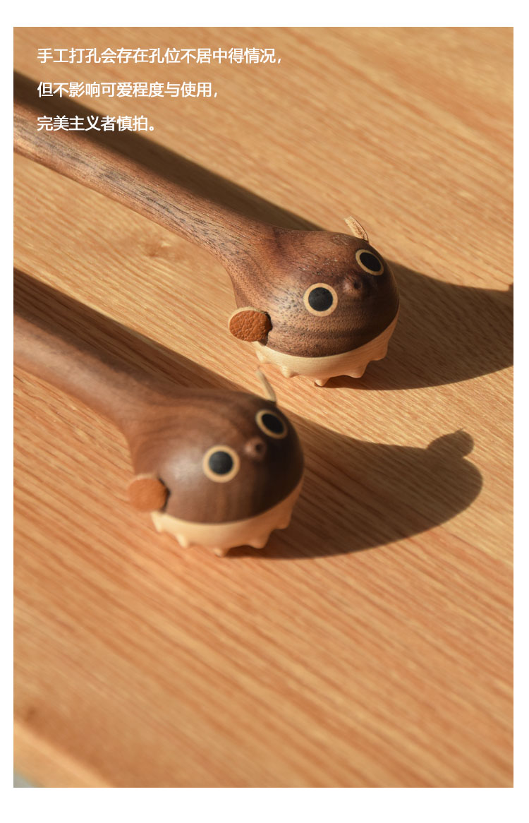 Original design，Wood Crafts，lovely，adorkable，Puffer fish，