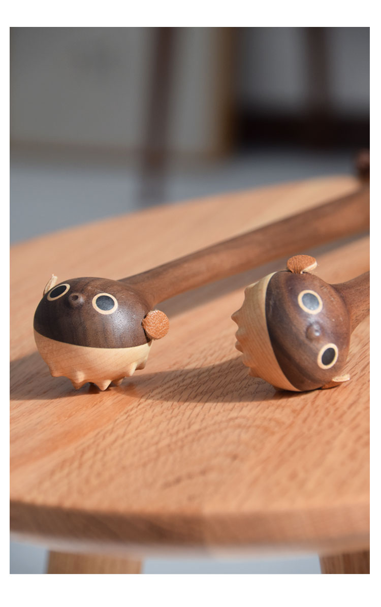 Original design，Wood Crafts，lovely，adorkable，Puffer fish，