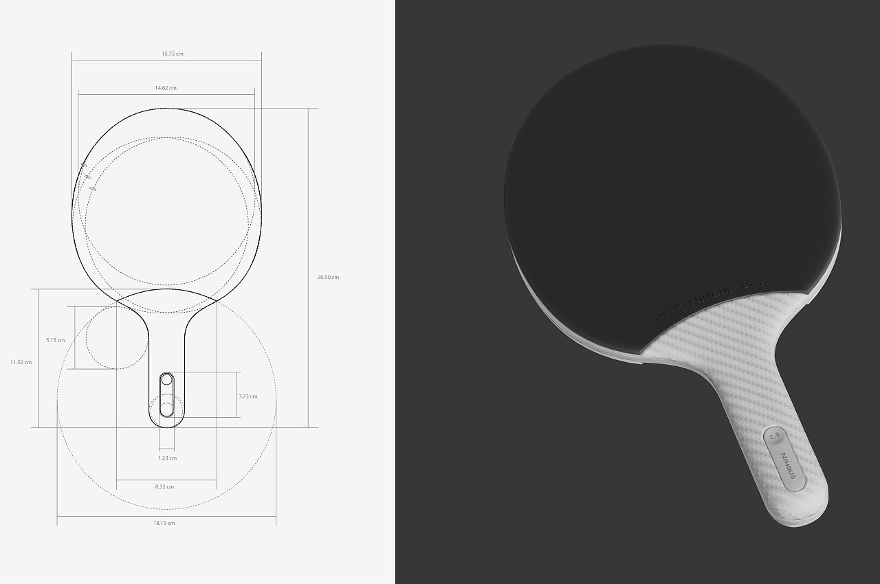 Nimbus，乒乓球拍配件，创意，概念设计，