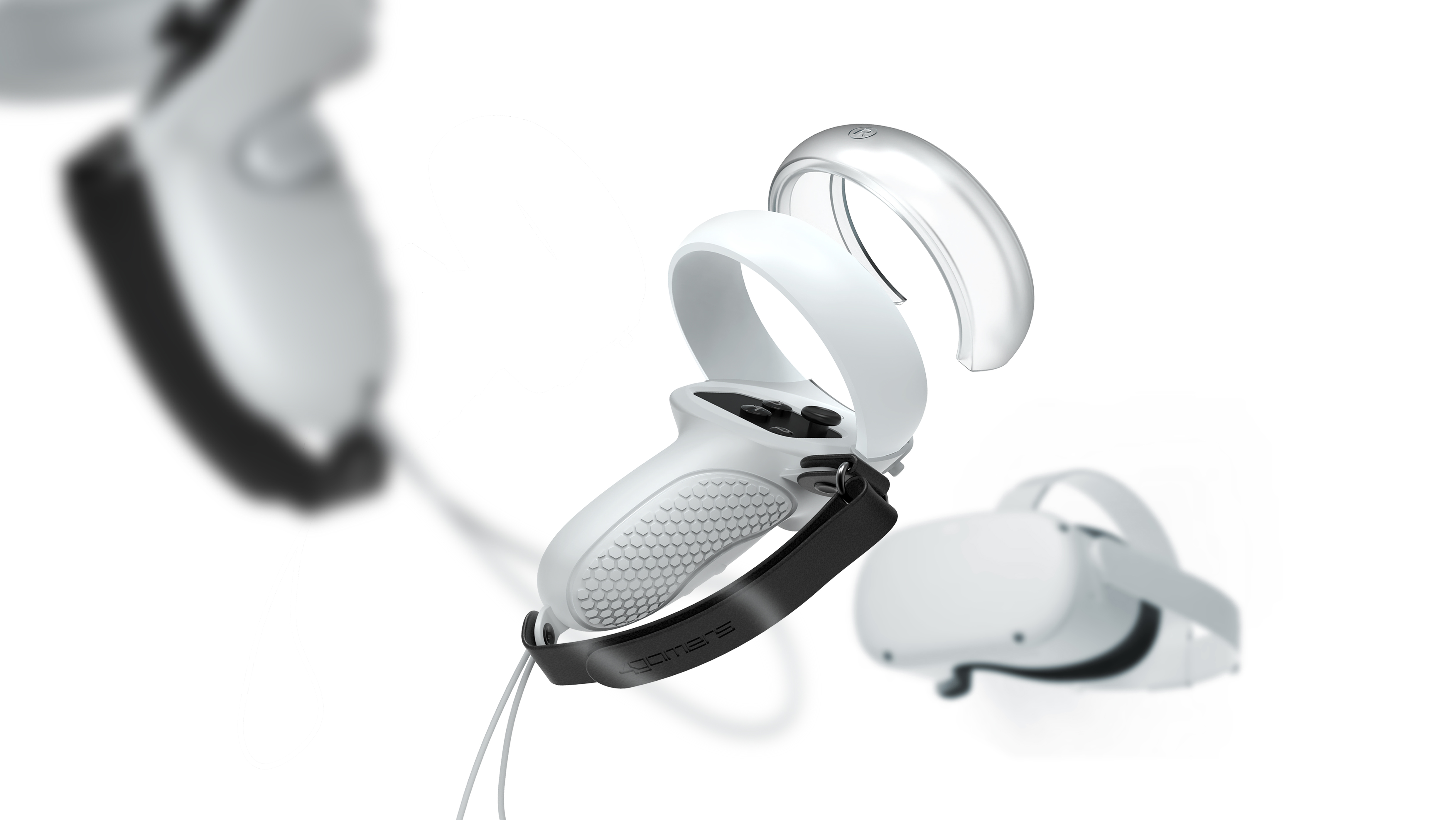 Oculus quest 2，VR gamepad，Silicone sleeve，smart cover，Game accessories，virtual reality，wear，Metaverse，