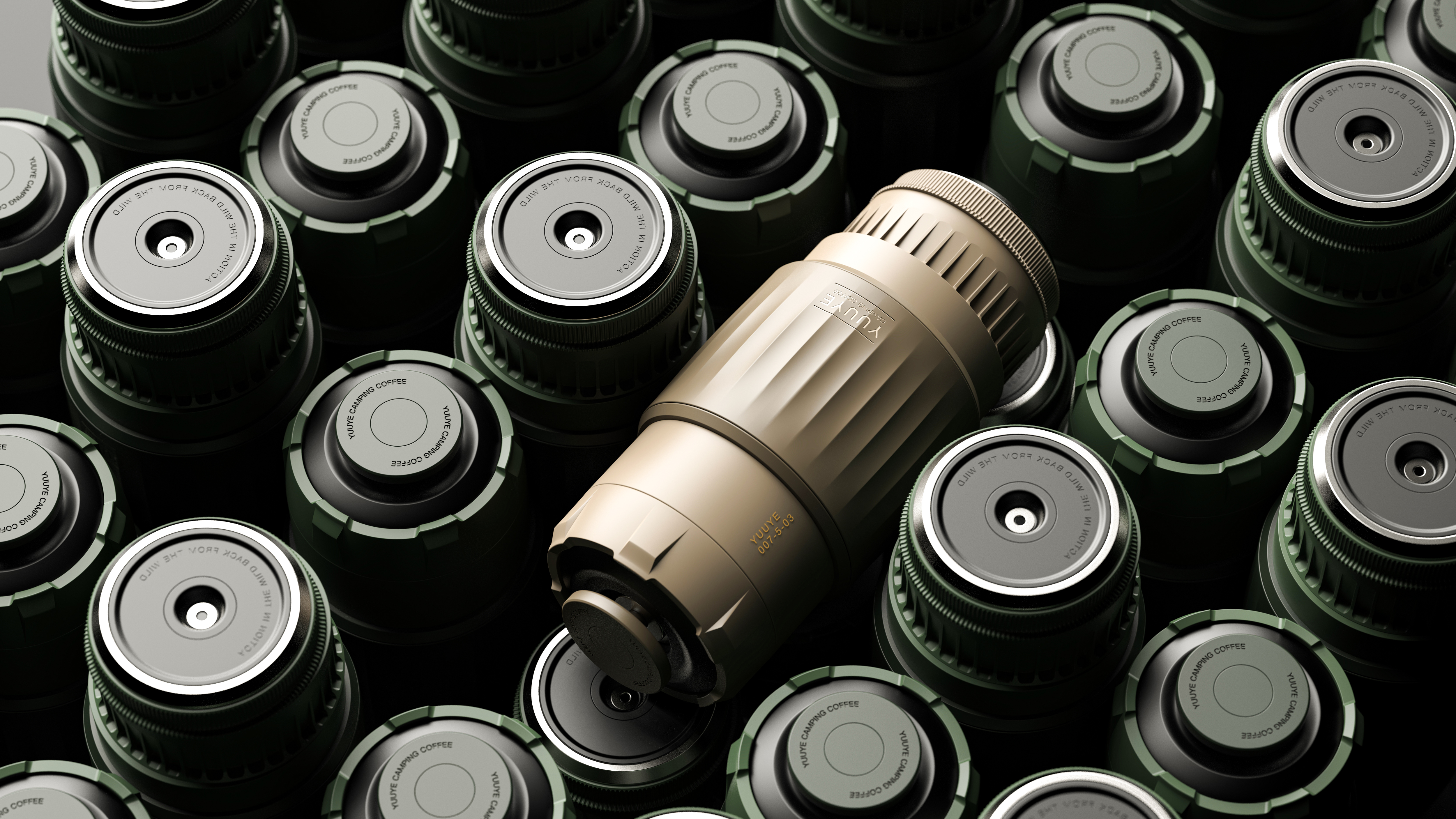 kyehsot，Render，product design，Camping Outdoor，Coffee machine，A touch，modeling，industrial design，