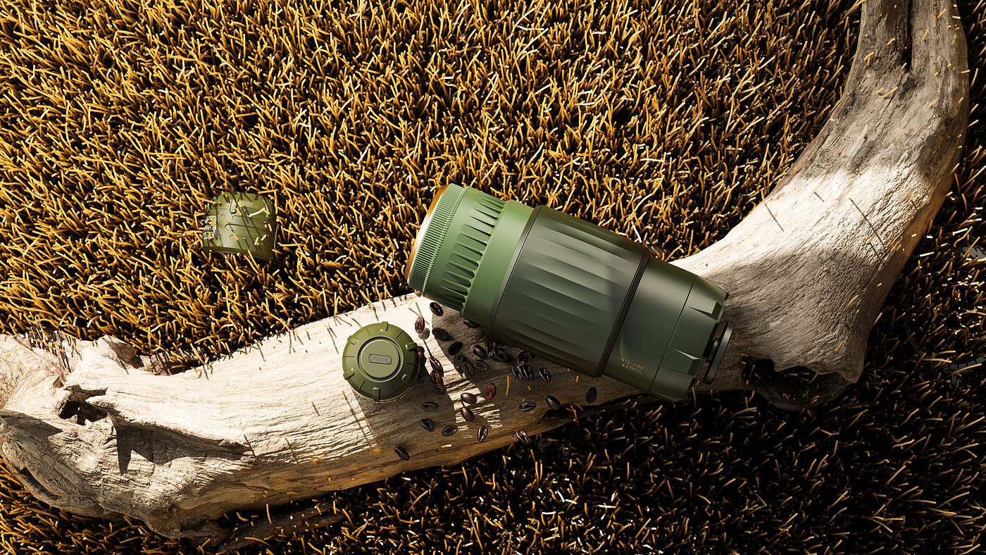 kyehsot，Render，product design，Camping Outdoor，Coffee machine，A touch，modeling，industrial design，