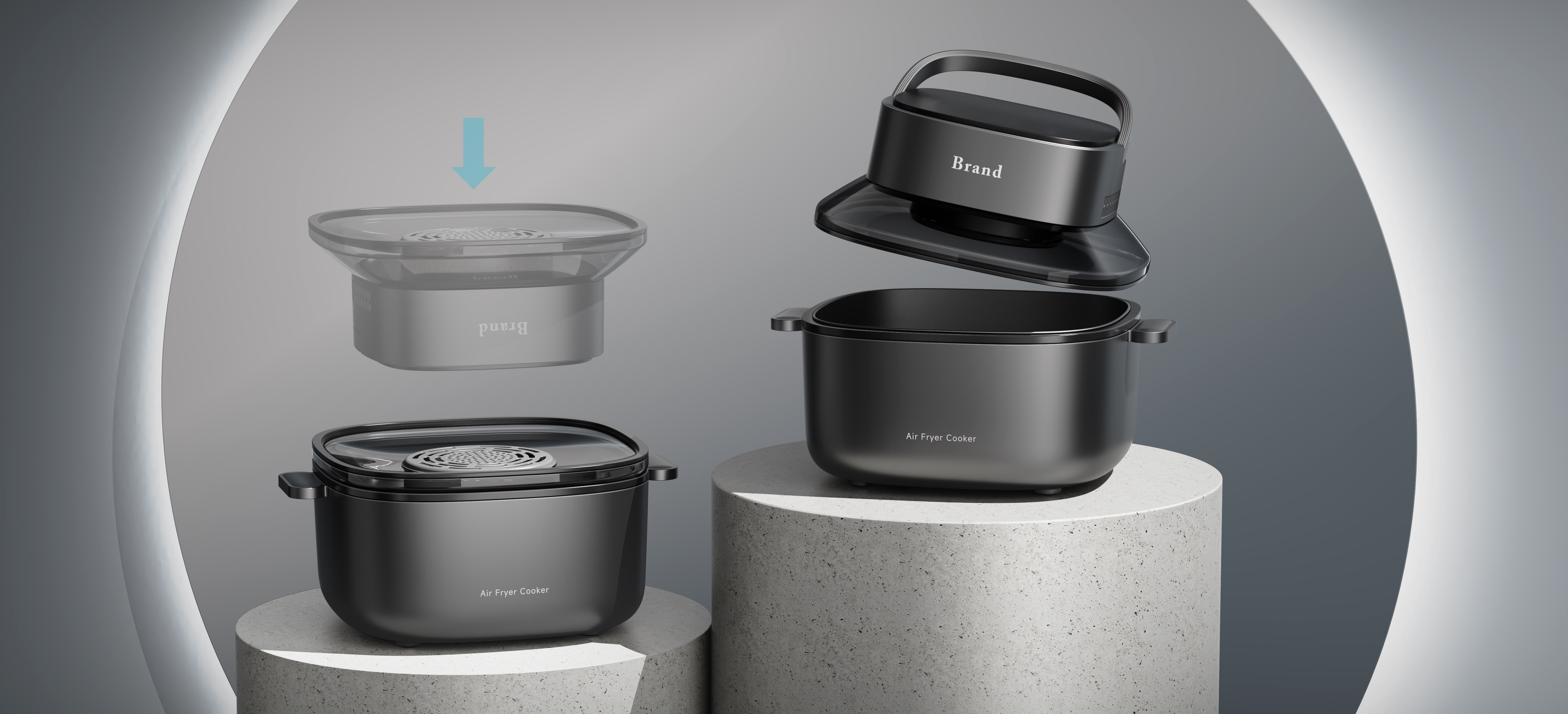 Air fryer, storage，