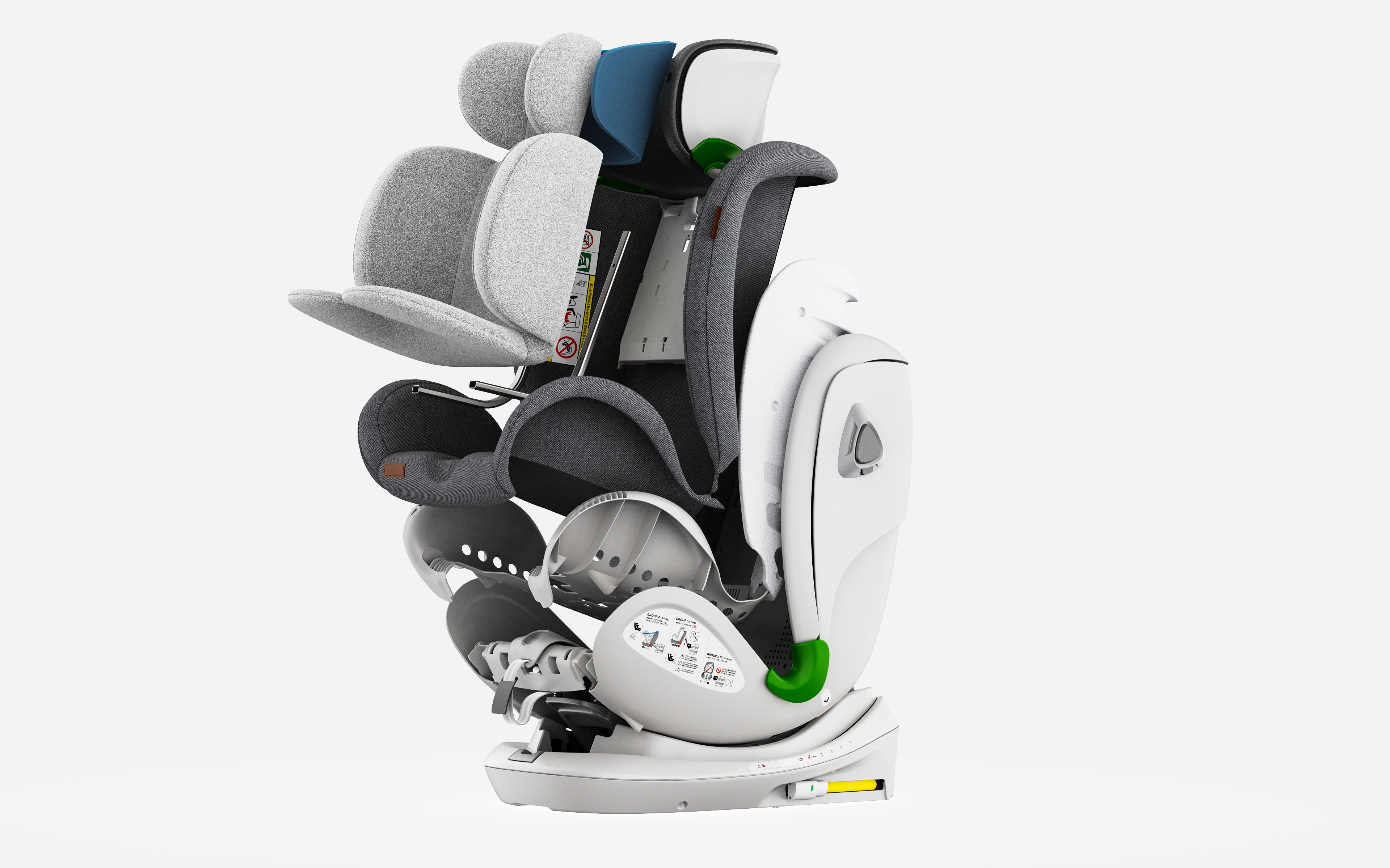 vehicle-use child safety seats，E-commerce details page，Product rendering，Child mother and baby，