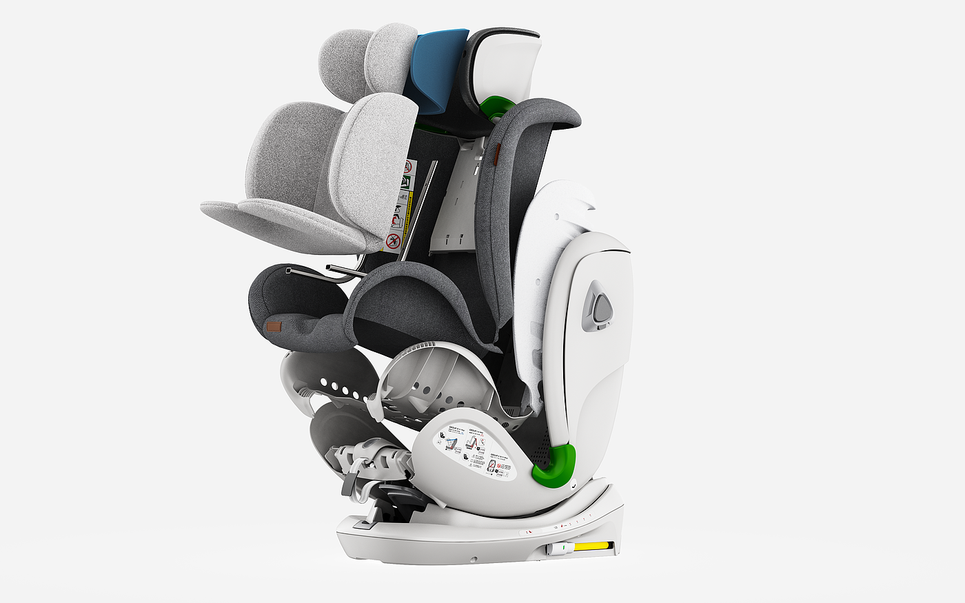 vehicle-use child safety seats，E-commerce details page，Product rendering，Child mother and baby，