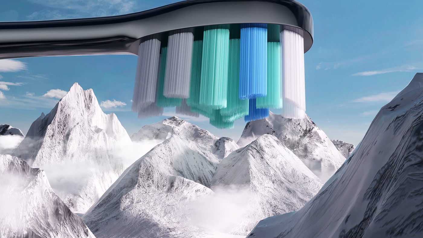 Electric toothbrush，Smart home，dynamic design ，Product video，CG video，