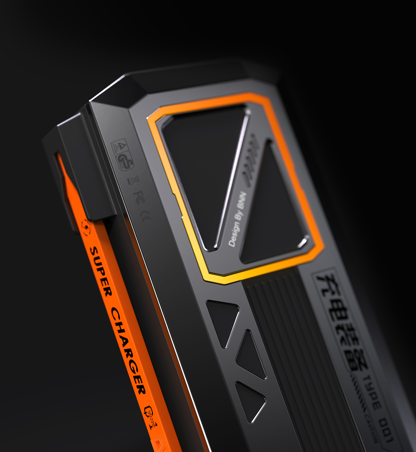 Cyberpunk，Mobile charging，portable battery，portable source，Apple charging，Magnetic suction charging，
