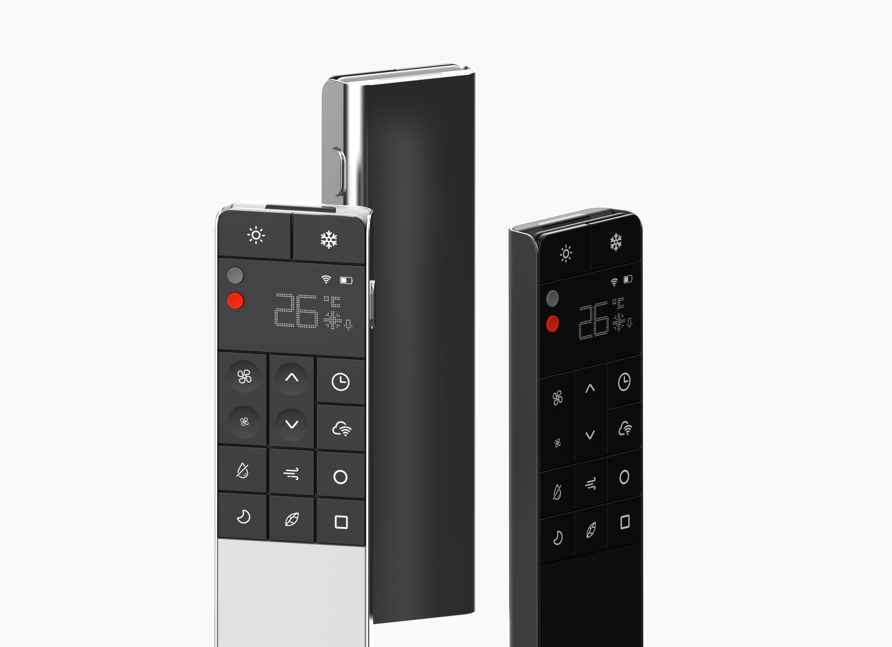 industrial design，product design，Domestic air conditioner，Mitsubishi Heavy Industries，Remote control，Key design，Wabi-Sabi，