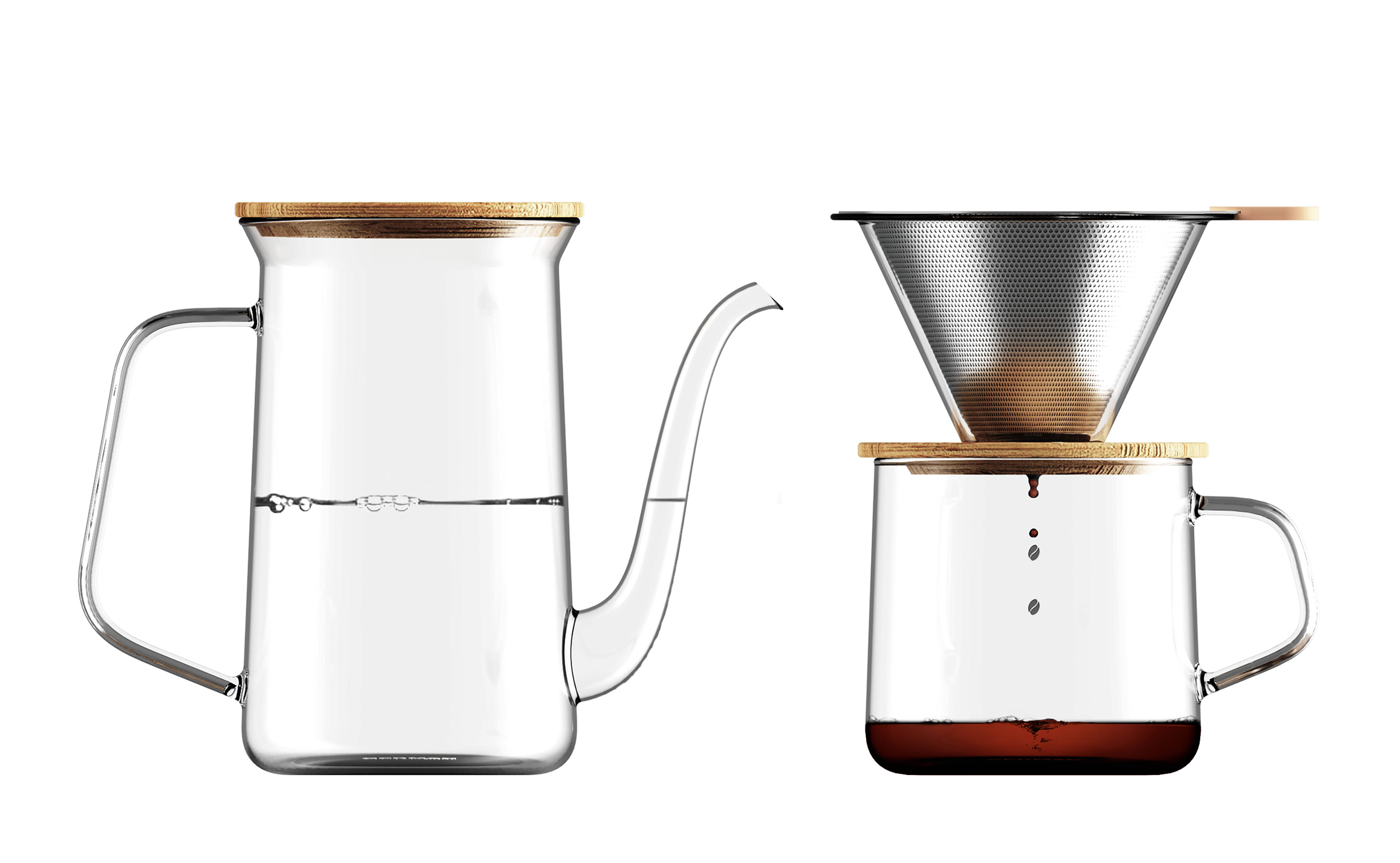 industrial design，product design，Coffee，Make coffee by hand，Household products，Drip Coffee，kitchen，Coffee pot，