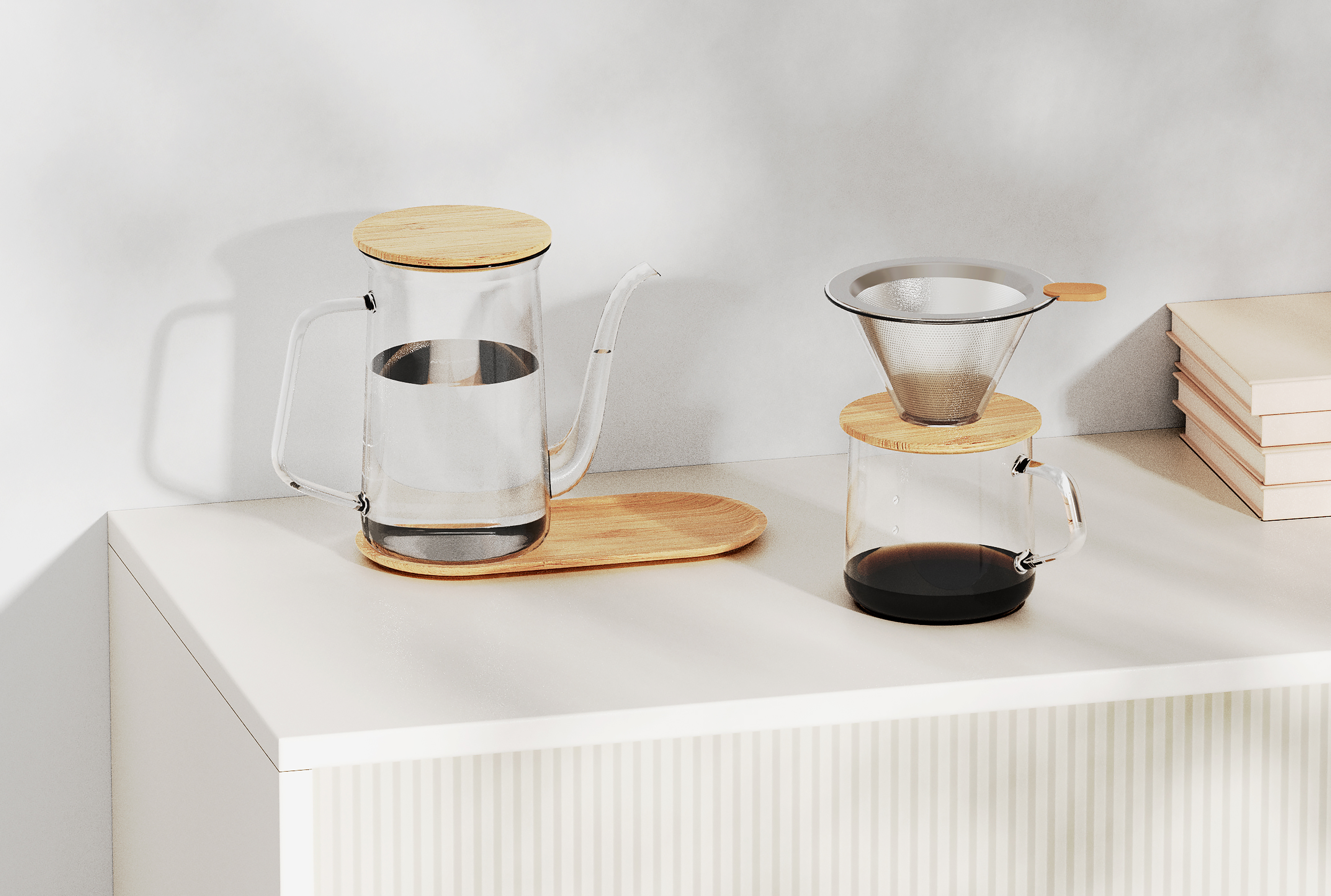 industrial design，product design，Coffee，Make coffee by hand，Household products，Drip Coffee，kitchen，Coffee pot，