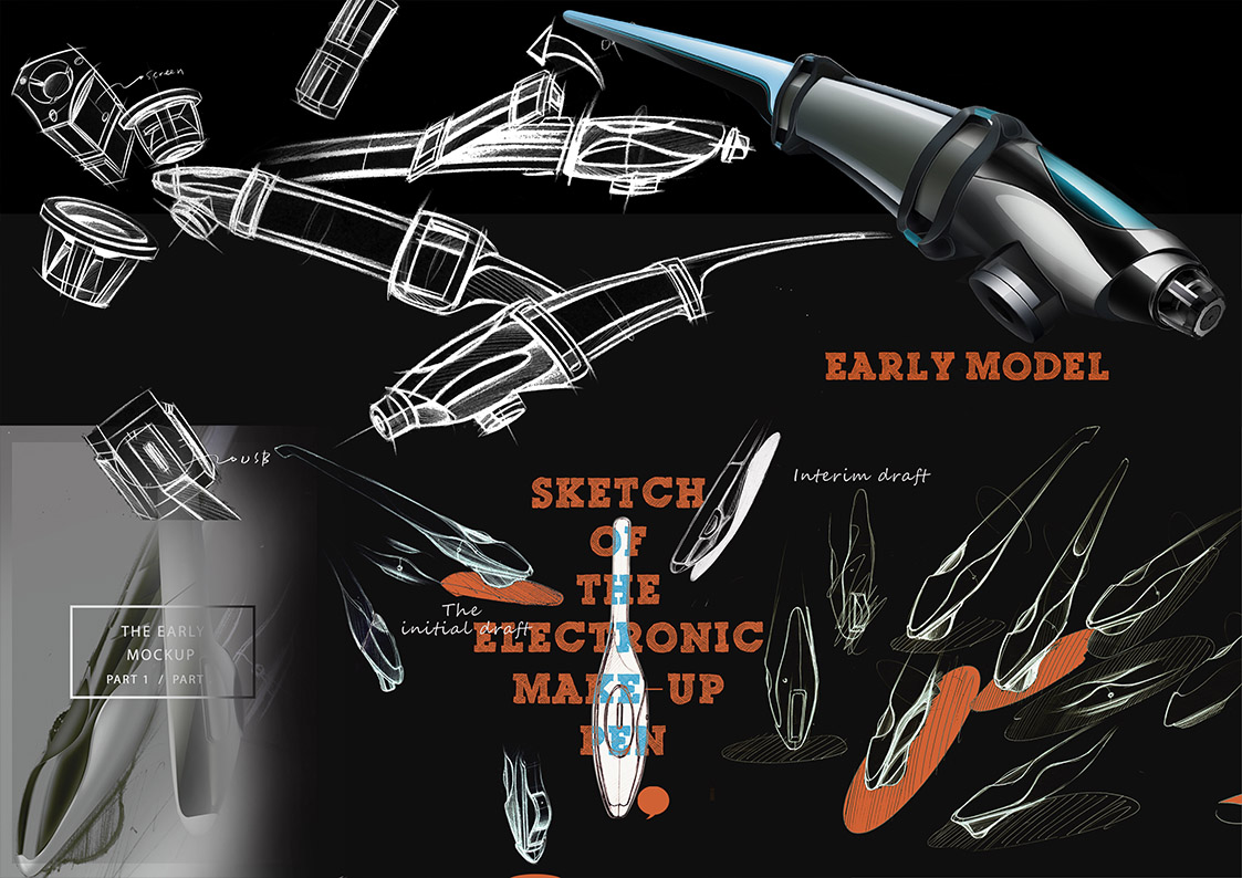 Men's beauty，Makeup spray gun，HD Makeup，pen，Liquid Foundation，Bionics Design ，