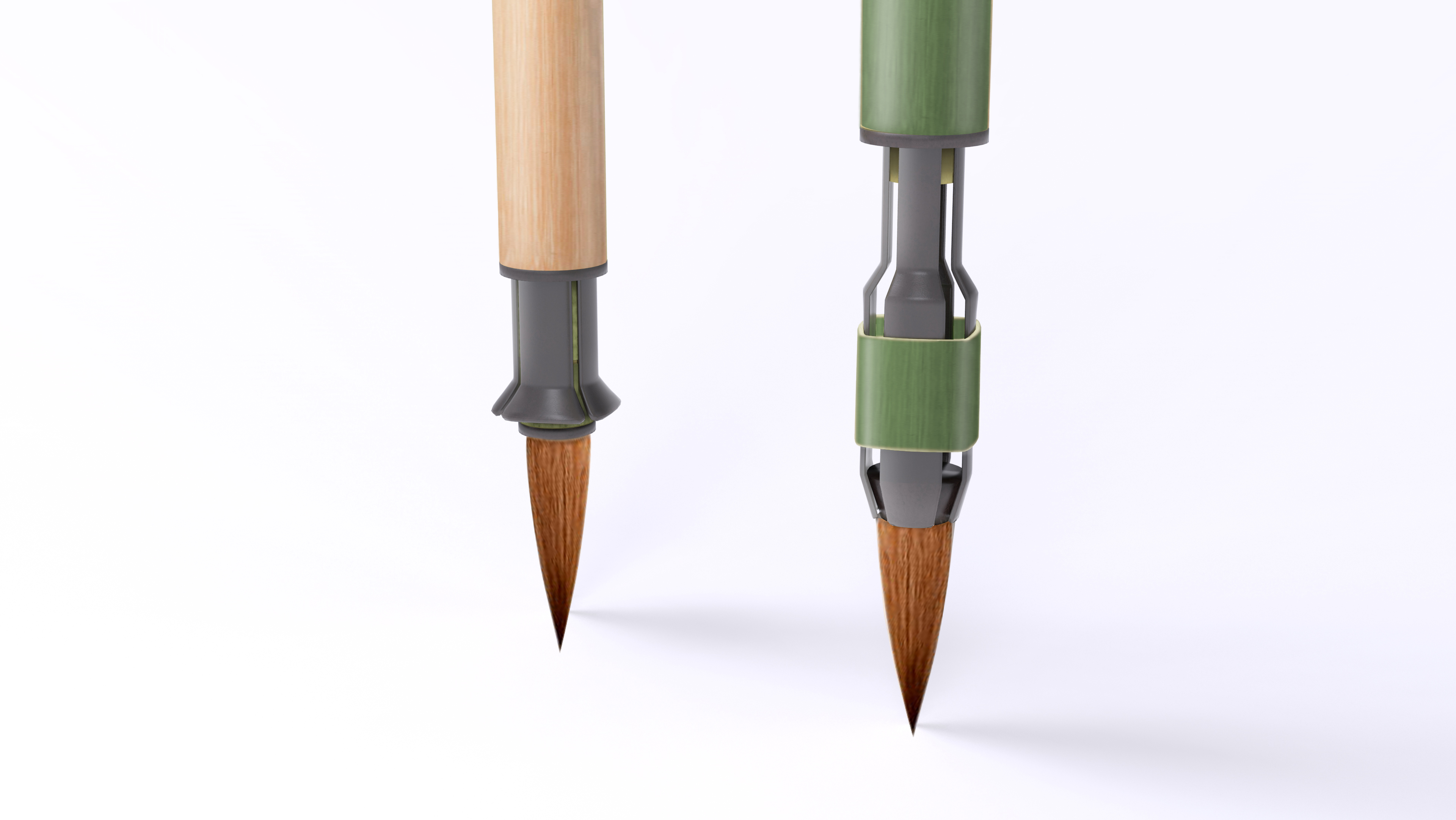 modularization，writing brush，Intangible cultural heritage，Bamboo，