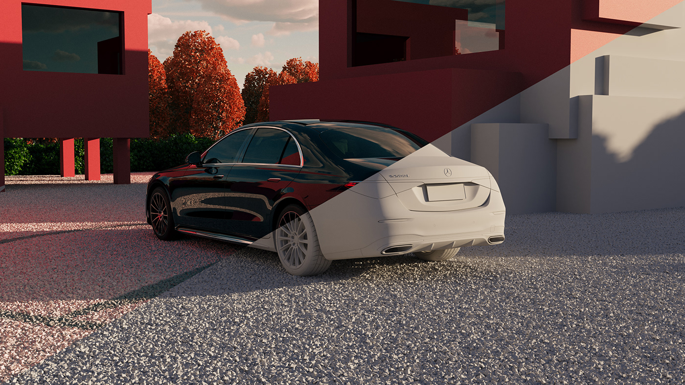 automobile，Benz，cgi，