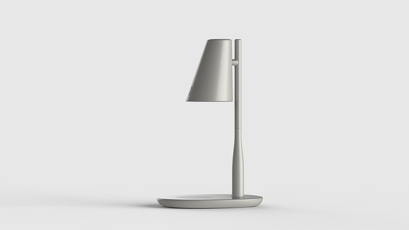 Desk lamp，Minimalism，black and white，