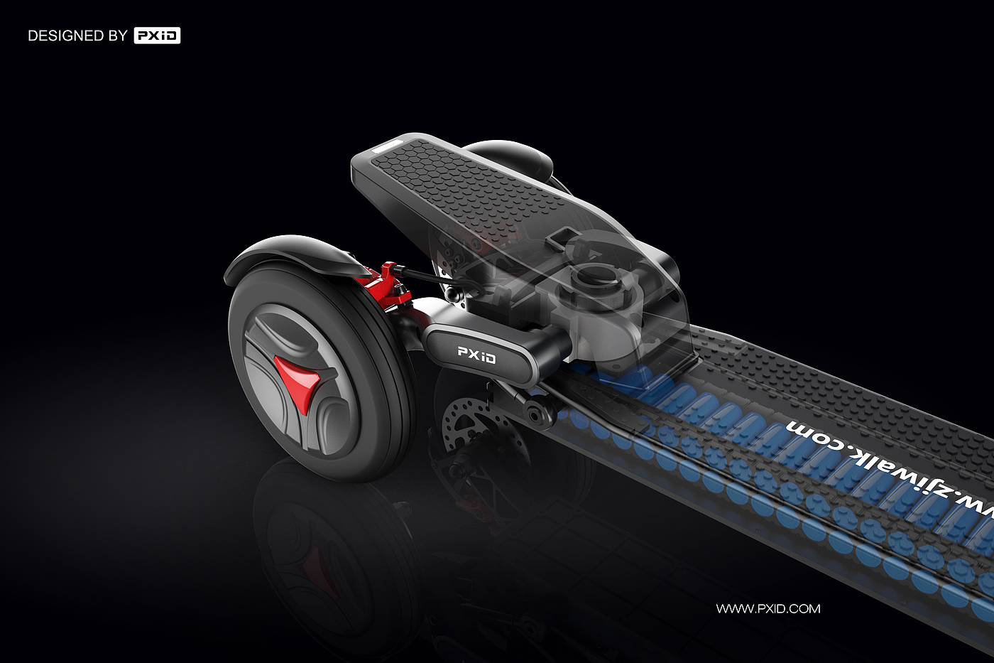 Design of electric scooter，Scooter design，Balance car design，Design of walking tools for the elderly，pxid，Product oriented industrial design，