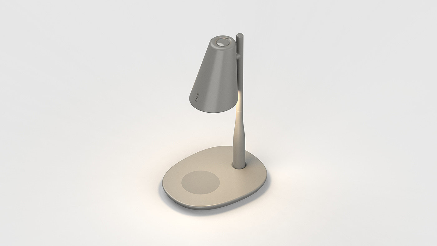 Desk lamp，Minimalism，black and white，