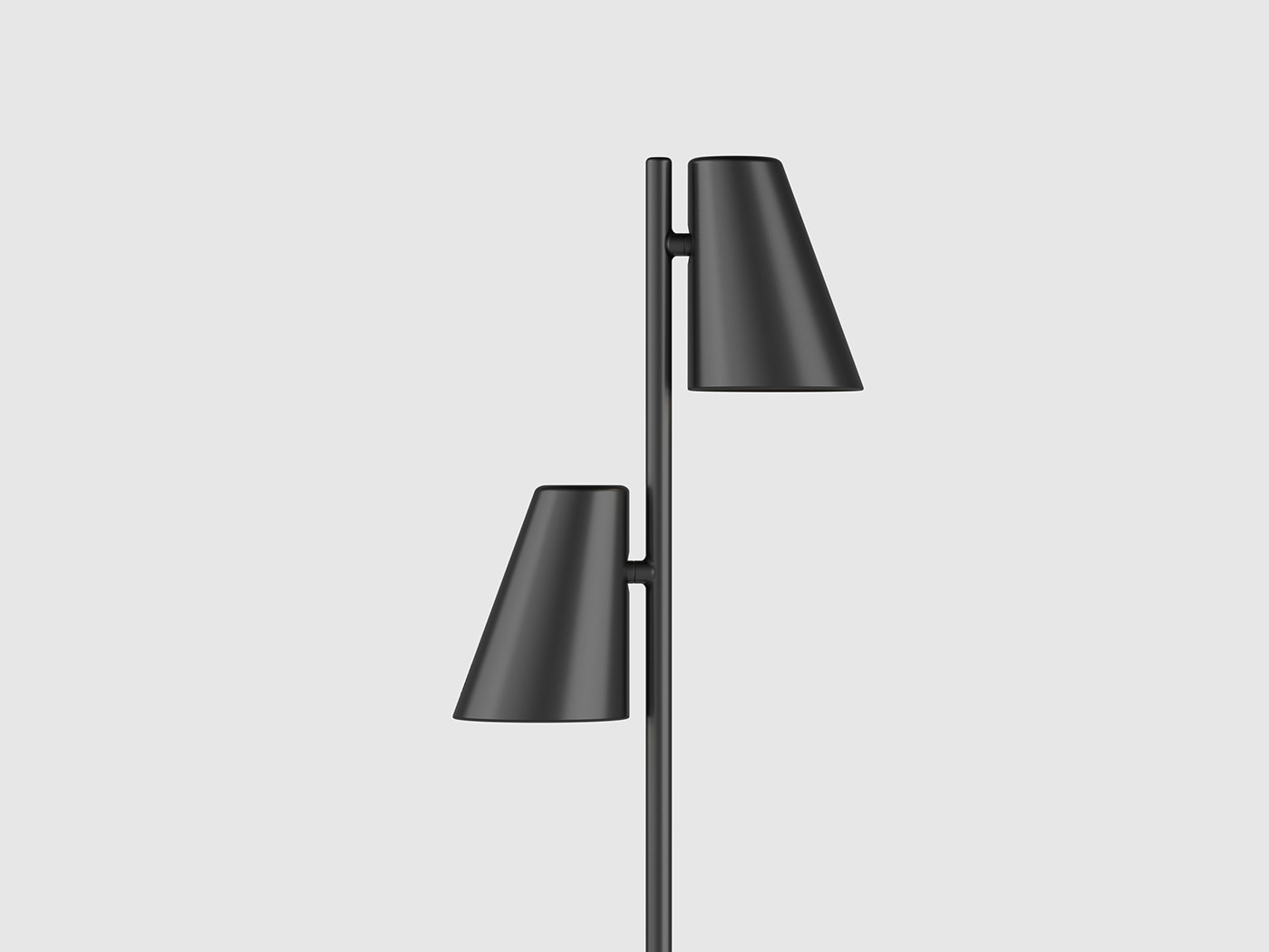 Desk lamp，Minimalism，black and white，