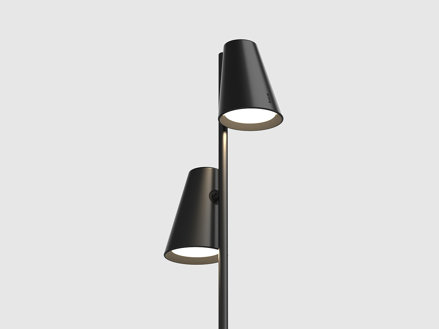 Desk lamp，Minimalism，black and white，