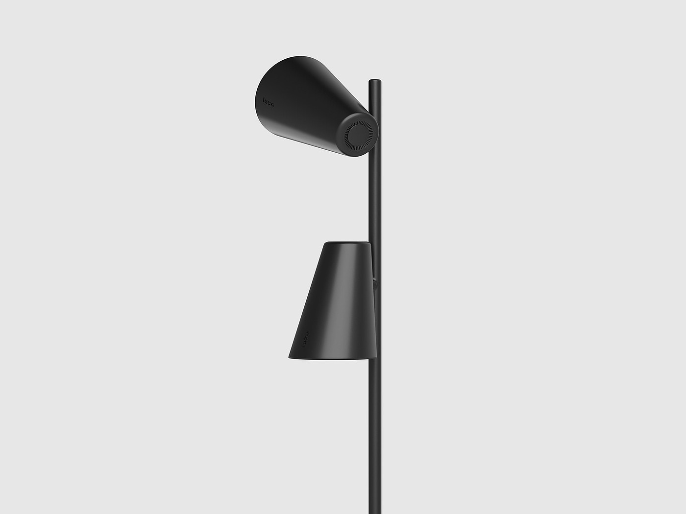 Desk lamp，Minimalism，black and white，