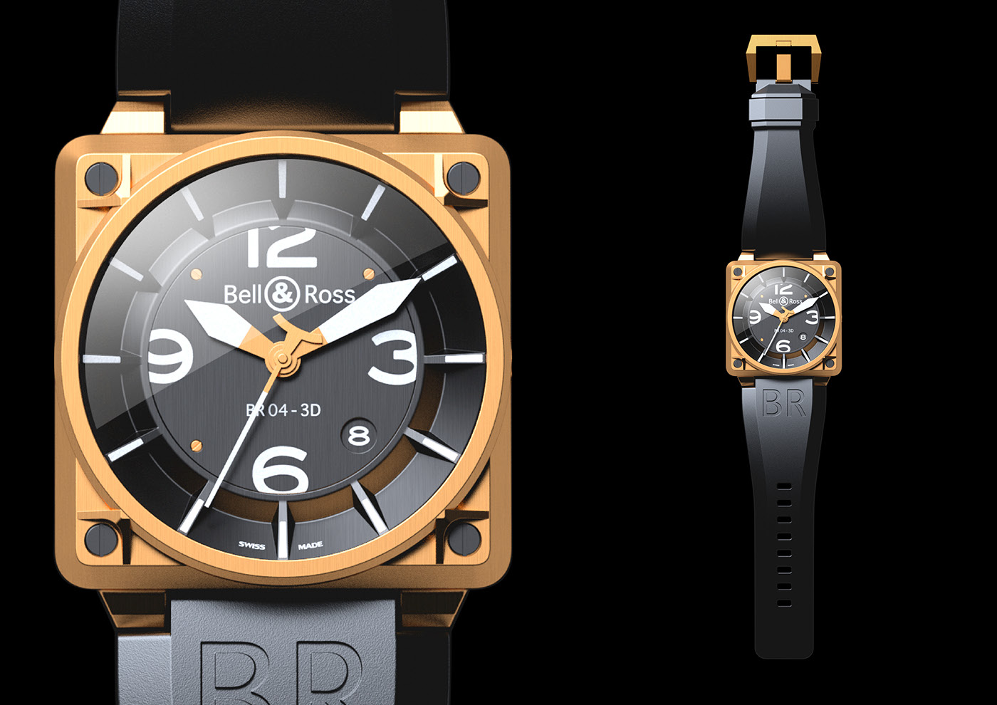 Metal，Pilot Watch，modeling，