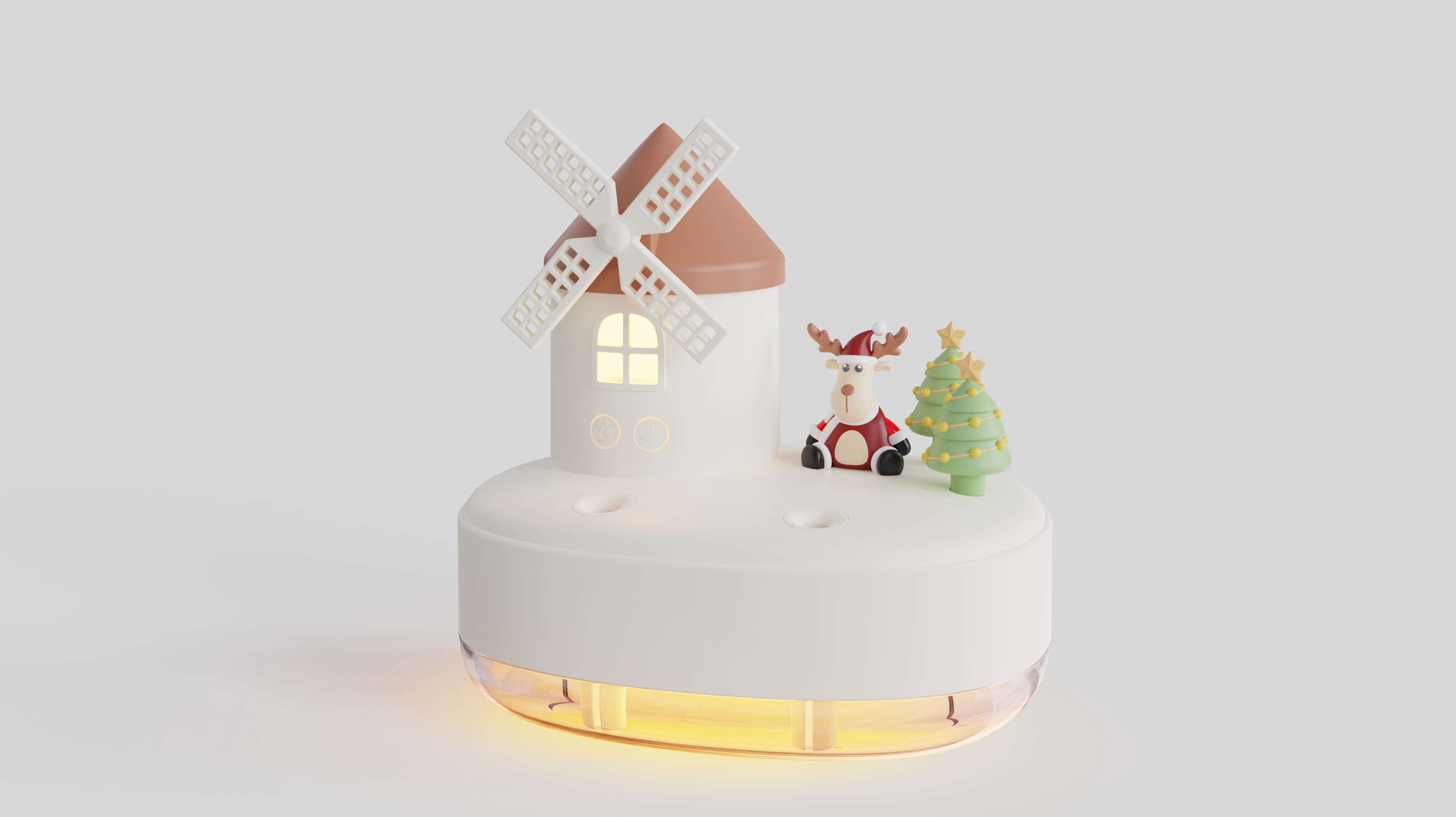 Humidifier, windmill, cute，