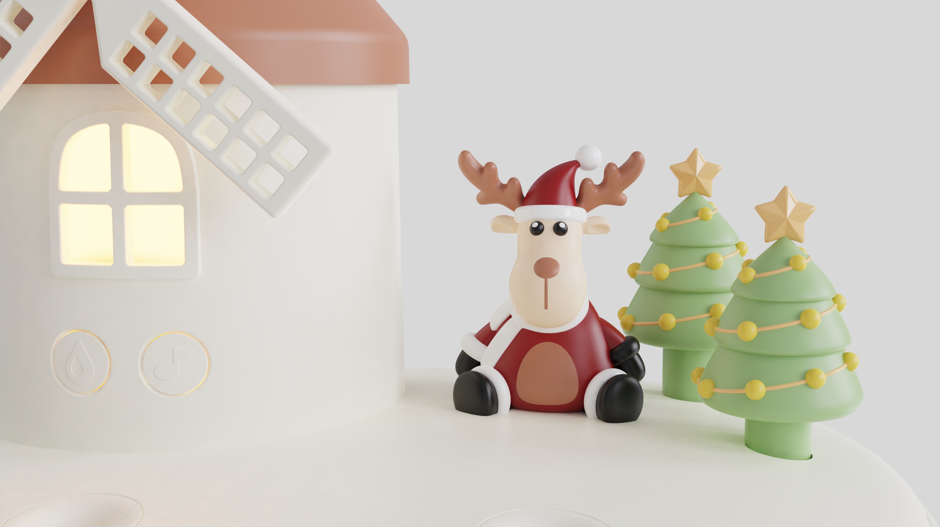 Humidifier, windmill, cute，