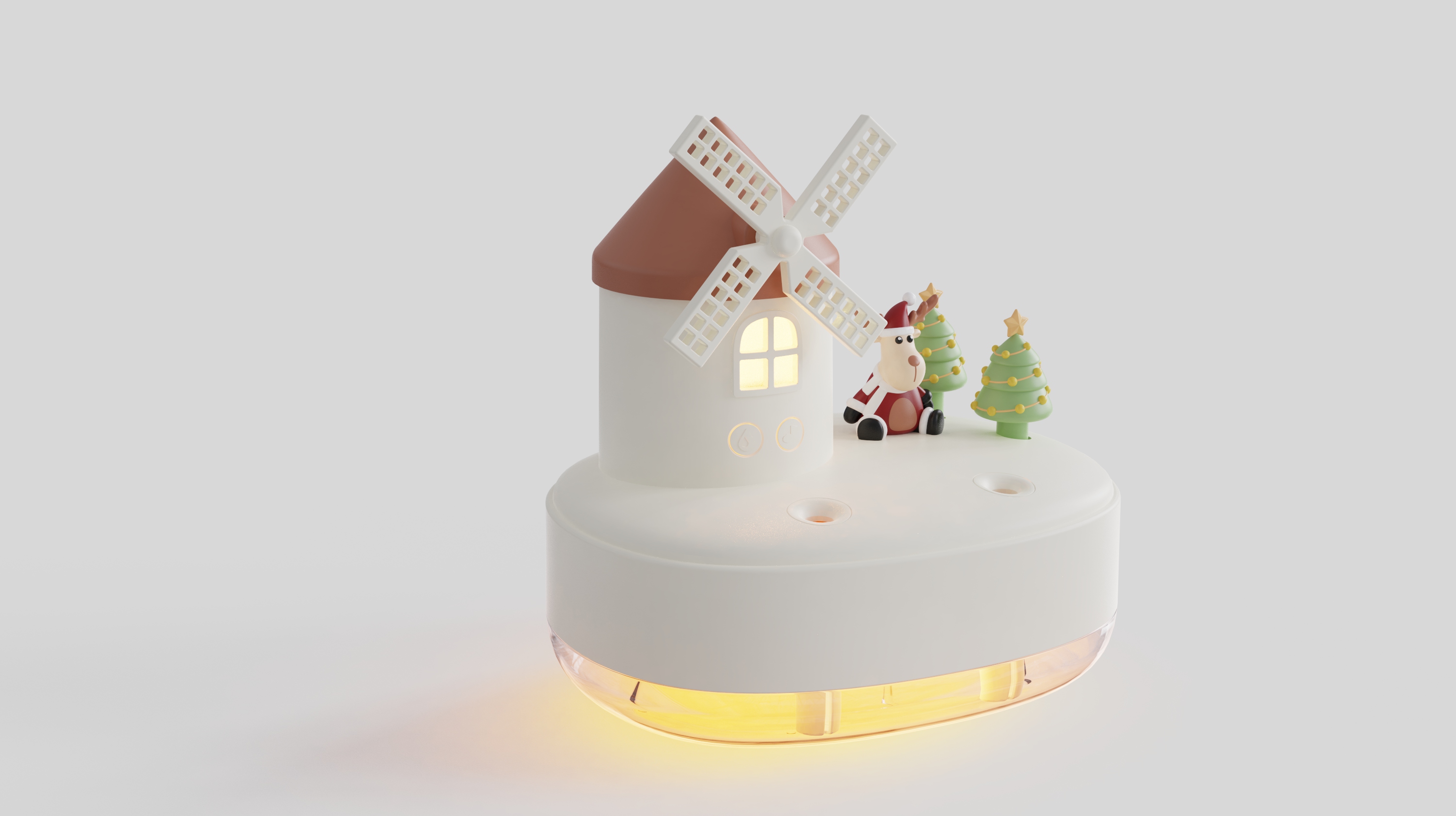Humidifier, windmill, cute，