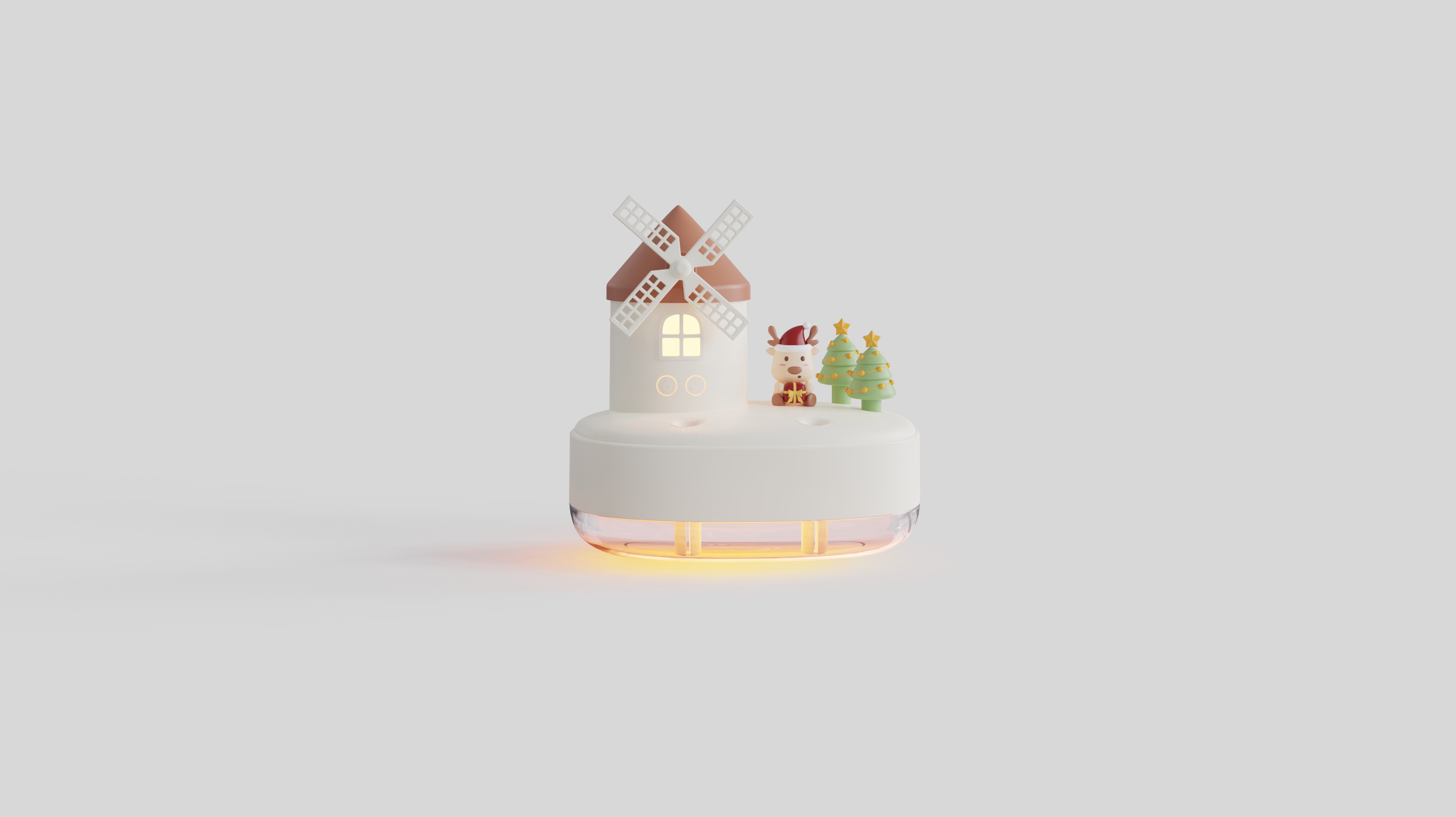 Humidifier, windmill, cute，
