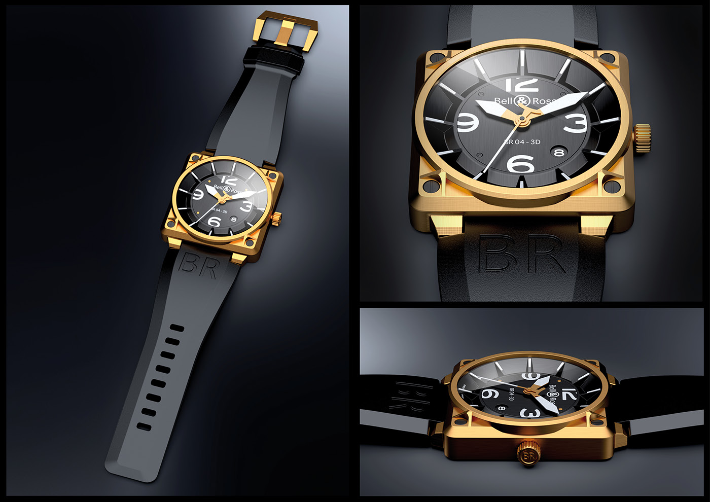 Metal，Pilot Watch，modeling，