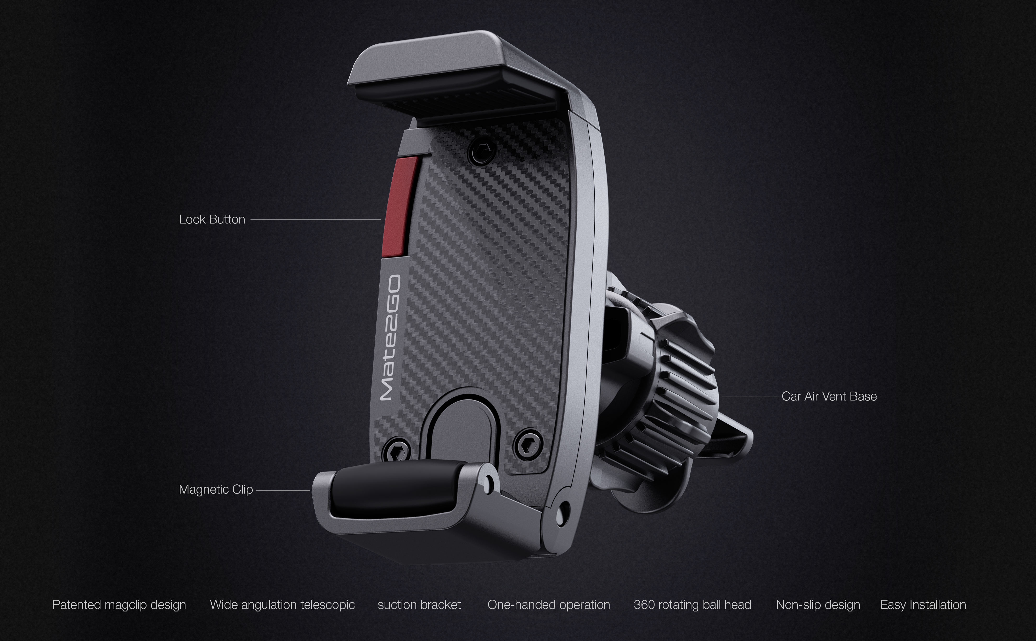 Mobile phone bracket，Mobile phone holder，Intelligent mobile phone，Car air outlet，safe driving，Magnetic phone holder，iPhone，MagSafe，