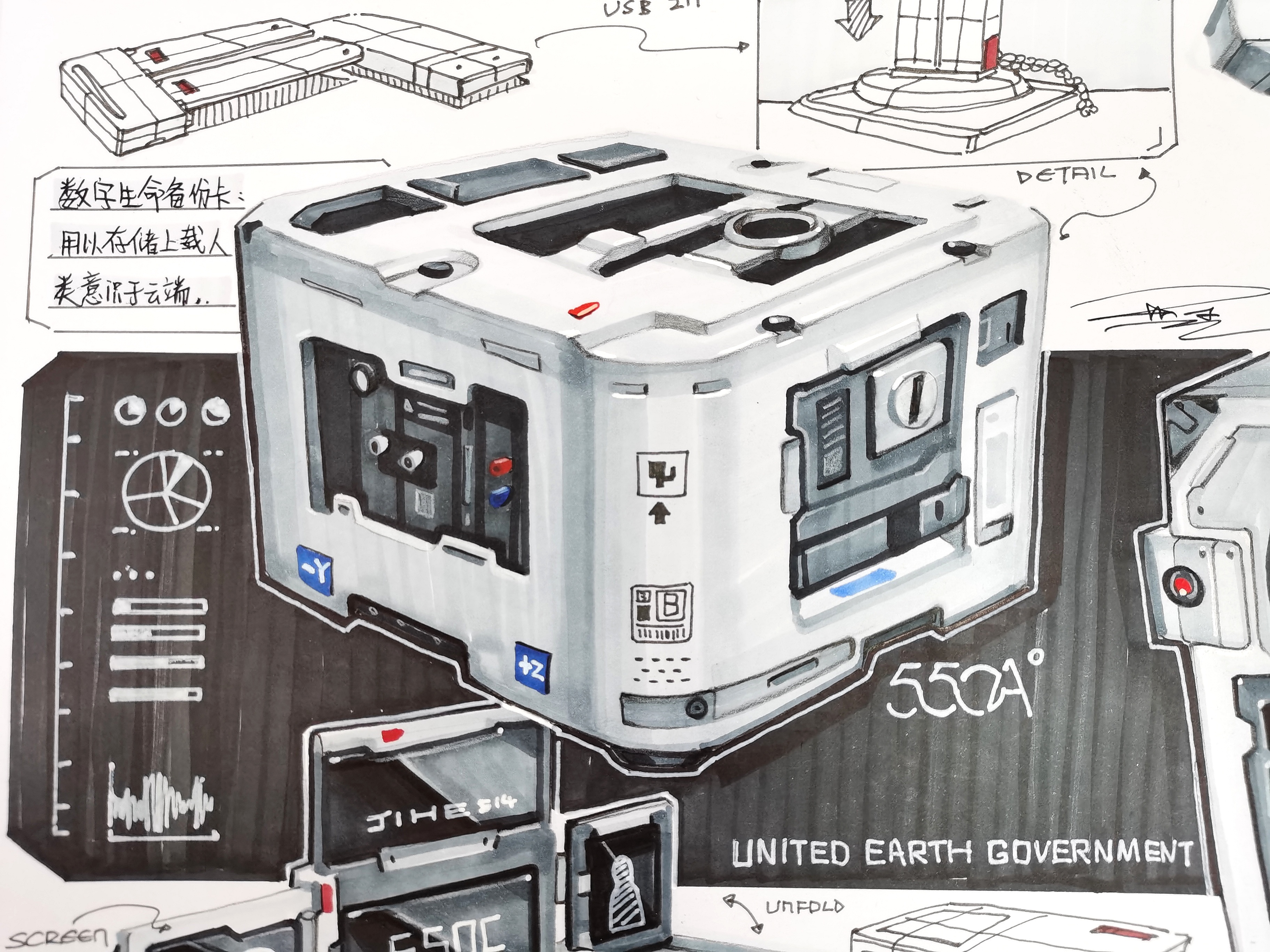 Wandering the earth，Guangzhou Academy of Fine Arts，product design，industrial design，military project，Wandering Earth 2，