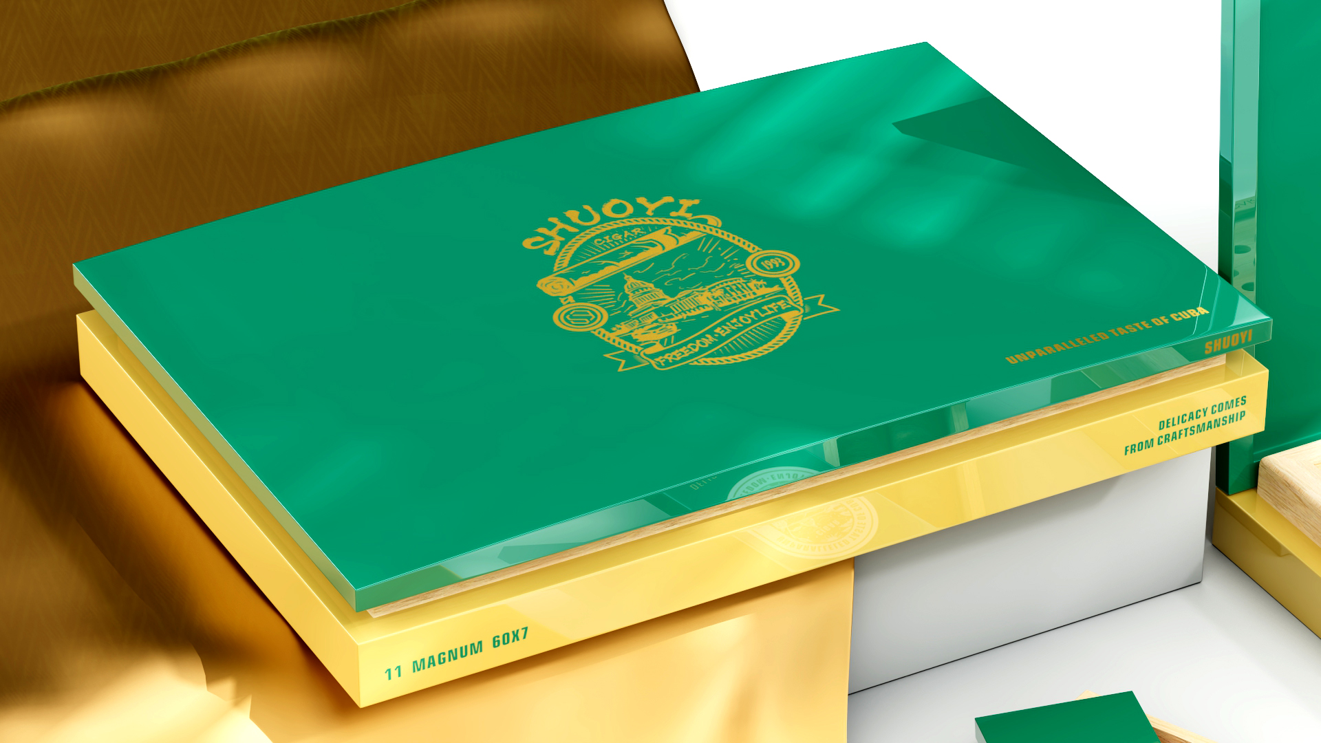 Wooden box，new products ，Cigar box，