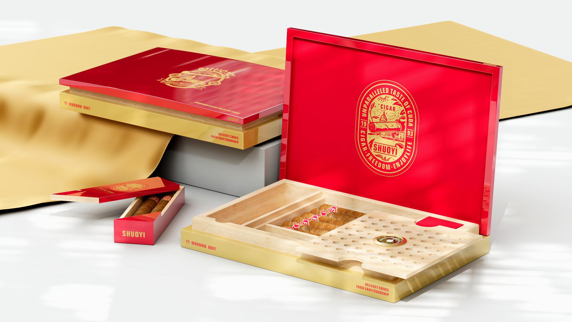 Wooden box，new products ，Cigar box，