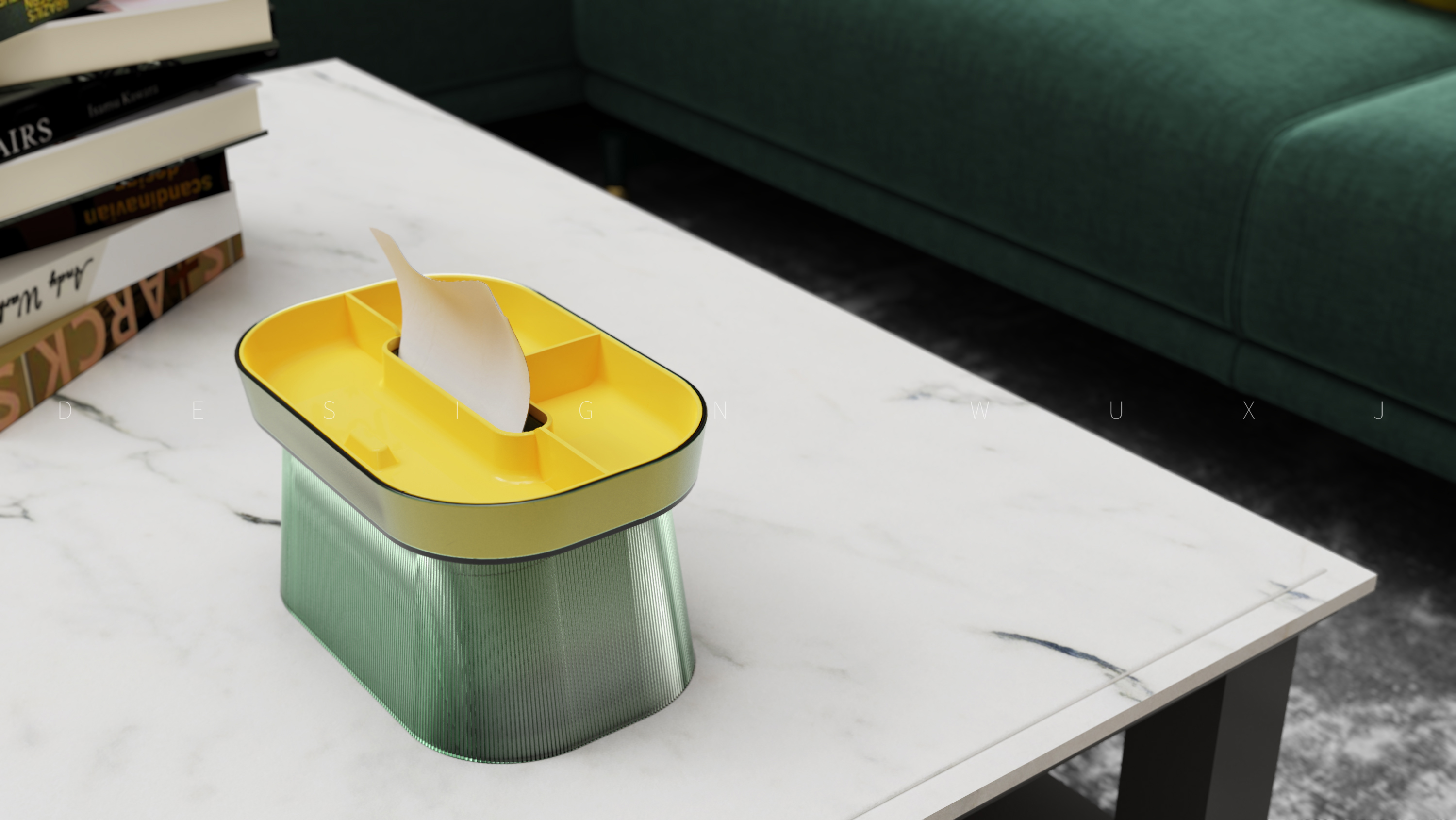 Desktop decorative ornaments, tissue storage box，